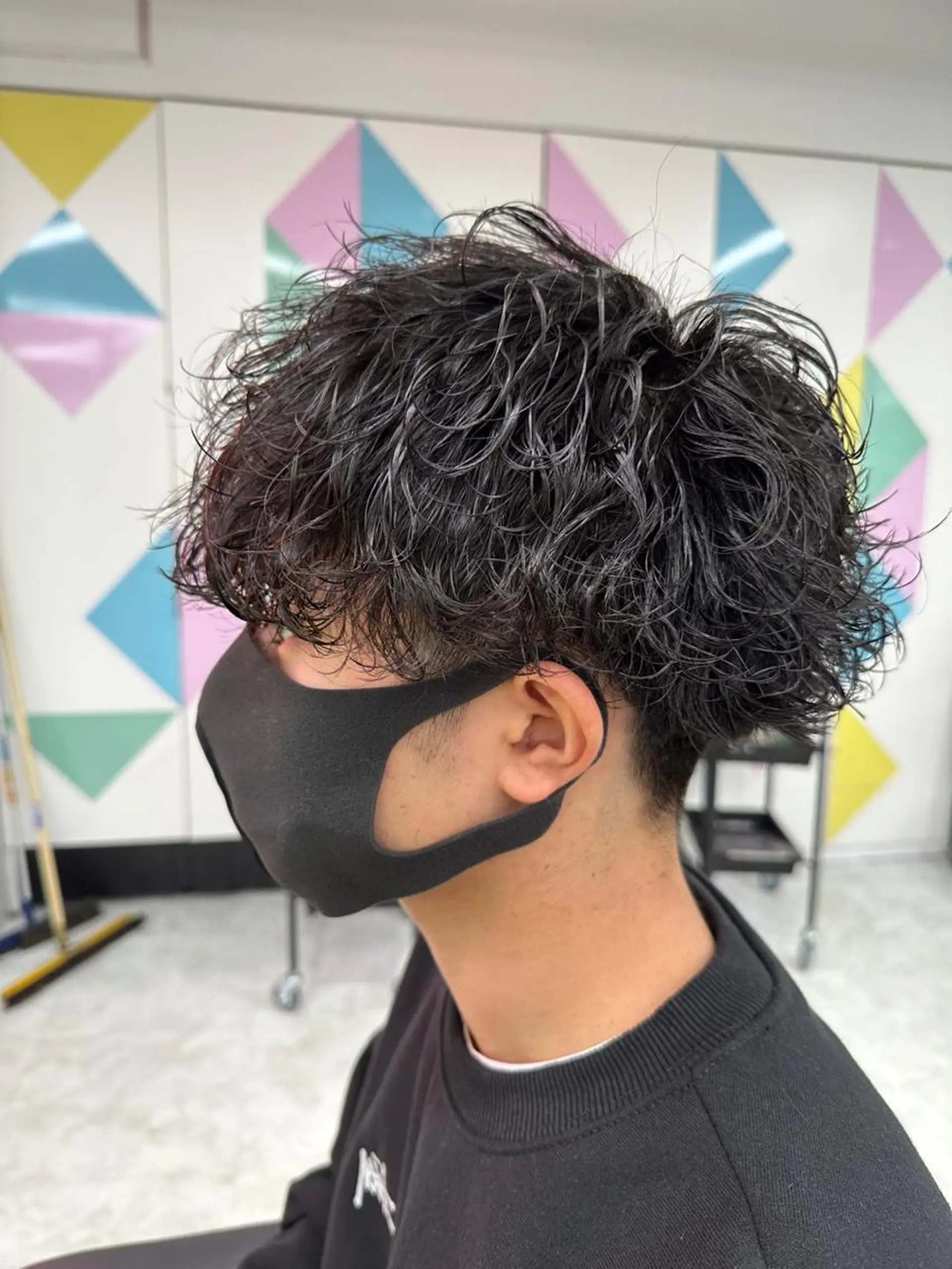 ショート カラー パーマ メンズ 【メンズサロン】 BLUCK 横浜のヘアスタイル