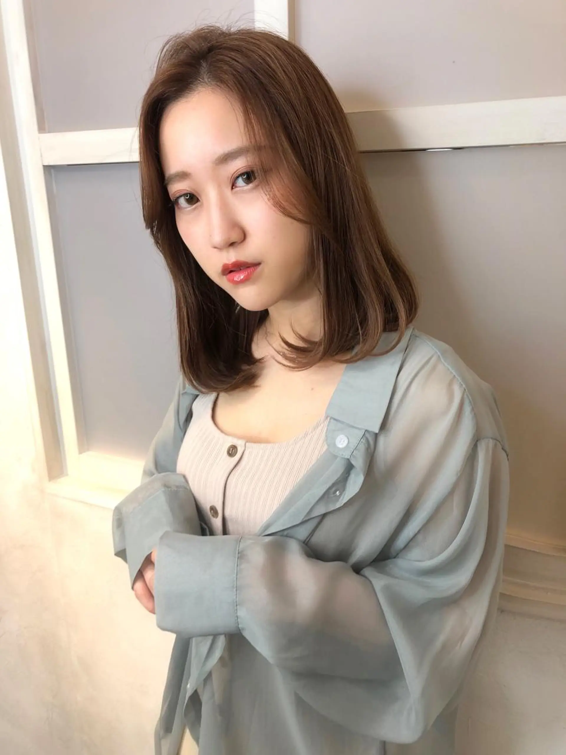 ミディアム カラー パーマ ヘアアレンジ 【似合うが見つかる】 Hanaのヘアスタイル