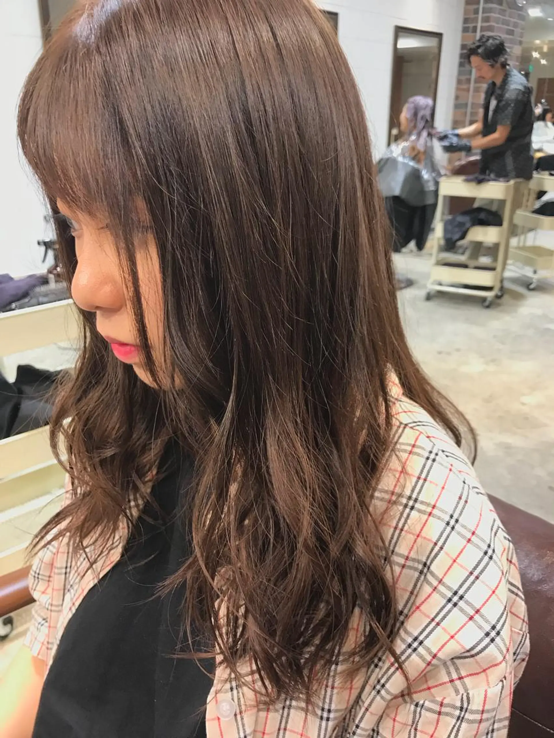 ロング カラー ピンクカラー ヘアカラー トリートメント ⭐️ハイクオリティ カラー杉本雄志⭐️のヘアスタイル