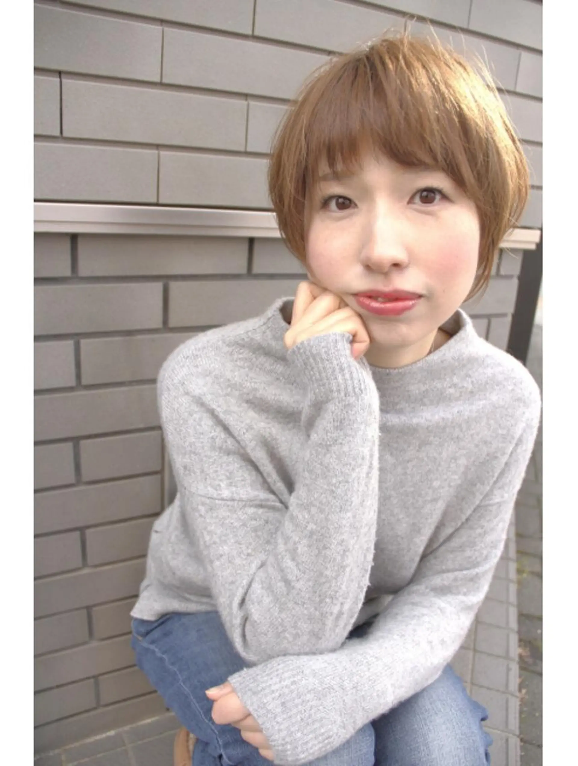 ショート カラー アディクシーカラー ママ美容師 ＊ヒマワリのヘアスタイル