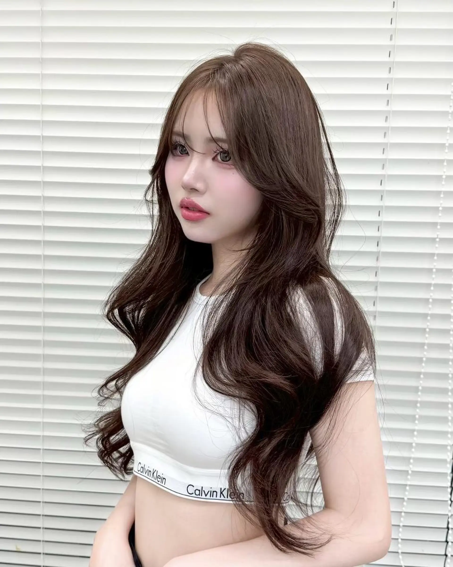 カラー 韓国ヘア🩶🇰🇷 透明感カラー🎀のヘアスタイル