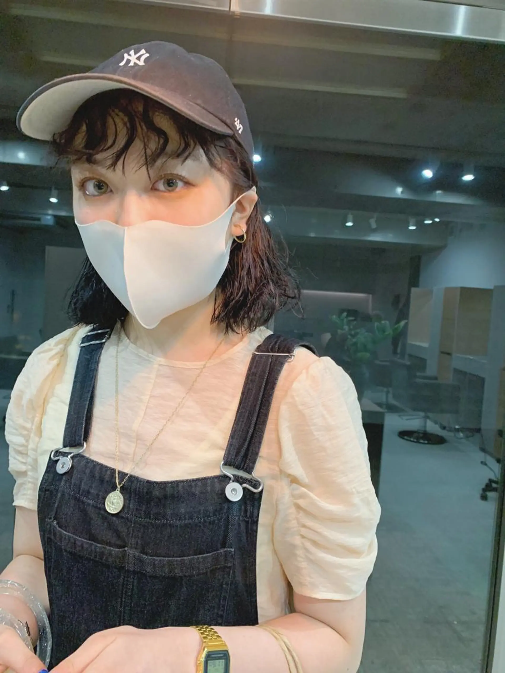 セミロング カラー パーマ ボブパーマコテ巻き風 パーマNo1深江秀平のヘアスタイル