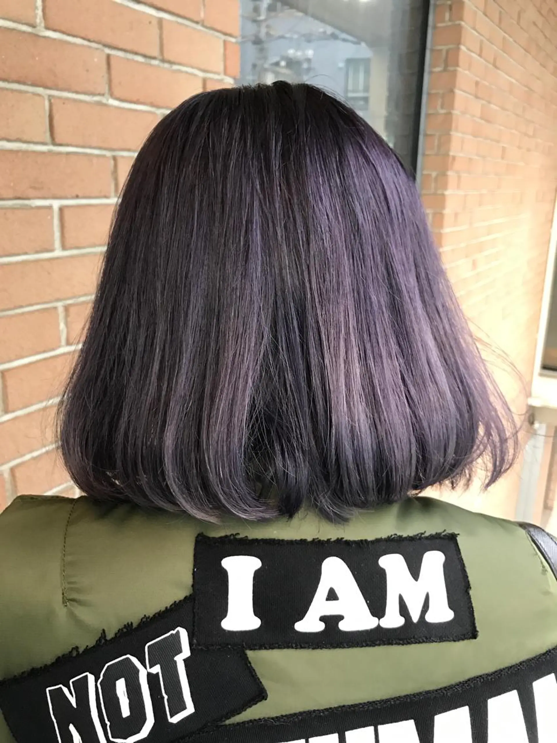 ショート カラー ダブルカラー パープルカラー サロンドミルク 原宿のヘアスタイル