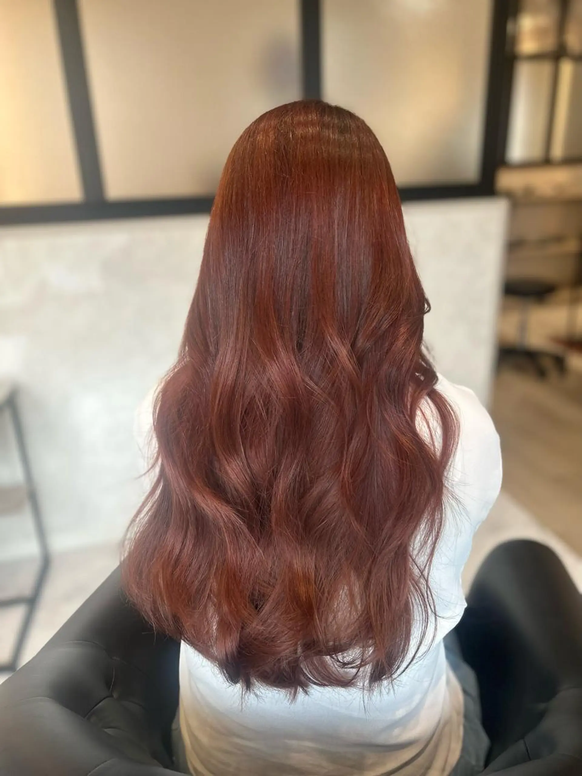 ロング カラー カット ヘアカラー トリートメント &chaLme   心斎橋所属・emi/髪質改善/ 韓国風/艶カラーのヘアスタイル