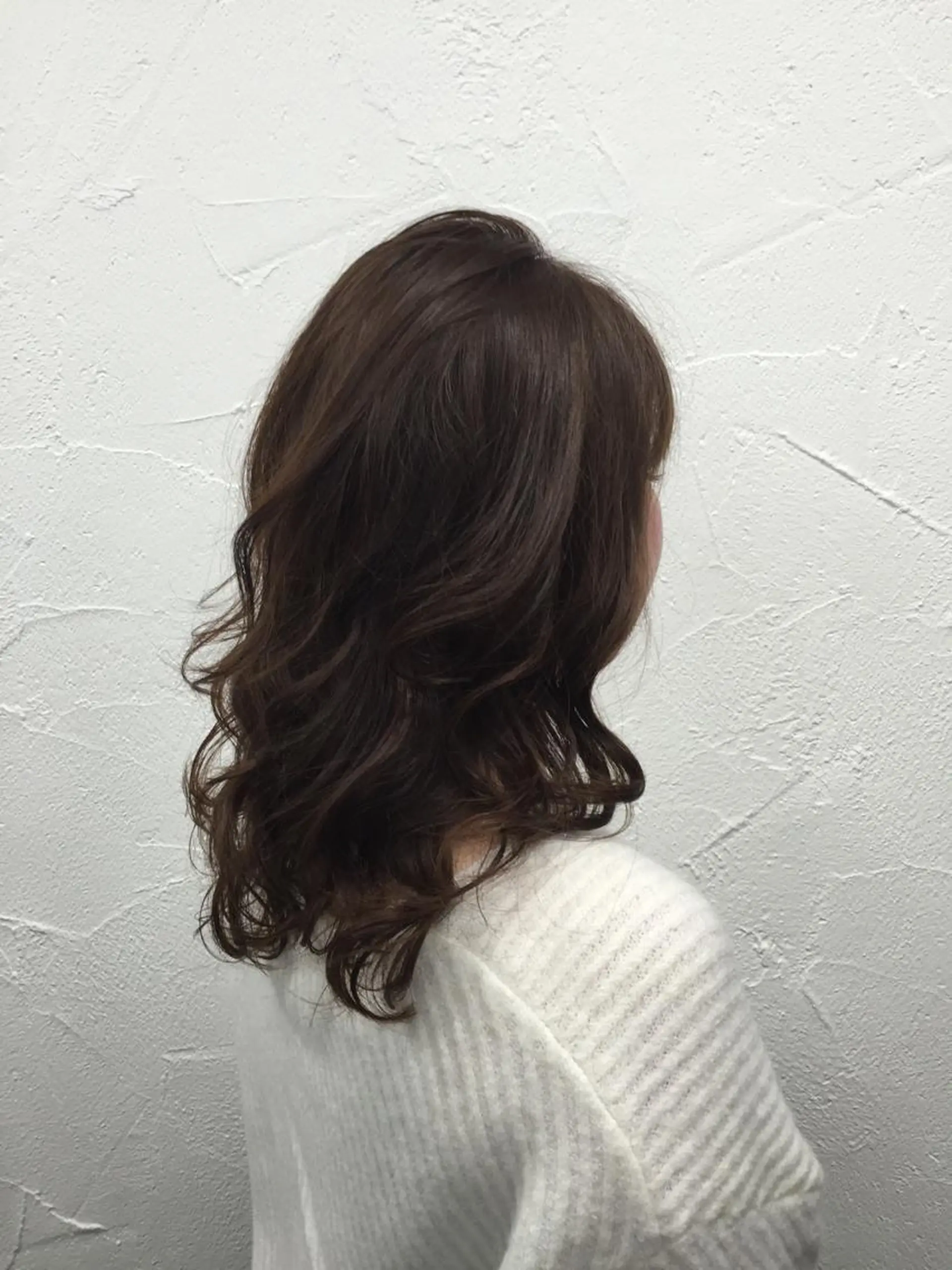 ミディアム セミロング ロング カラー パーマ ヘアアレンジ 韓国ヘア✨グレージュ カラーasamiのヘアスタイル