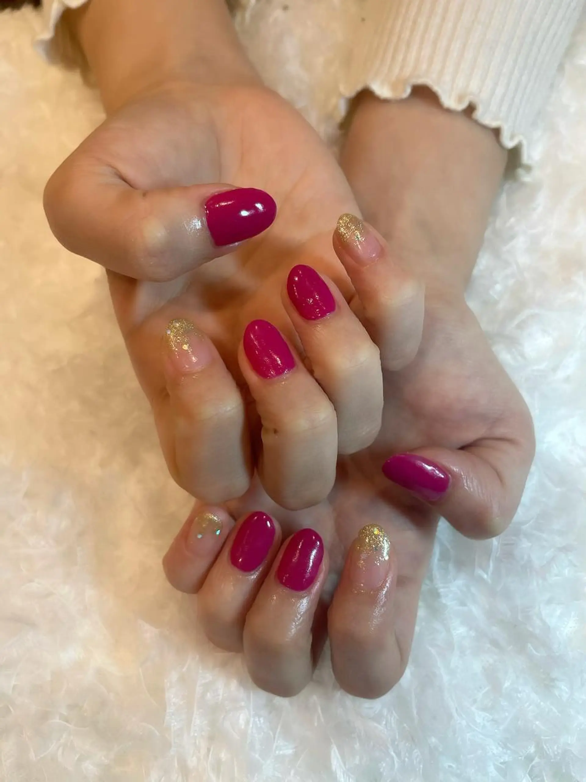 ネイル ピンク ささき れいなのネイルデザイン