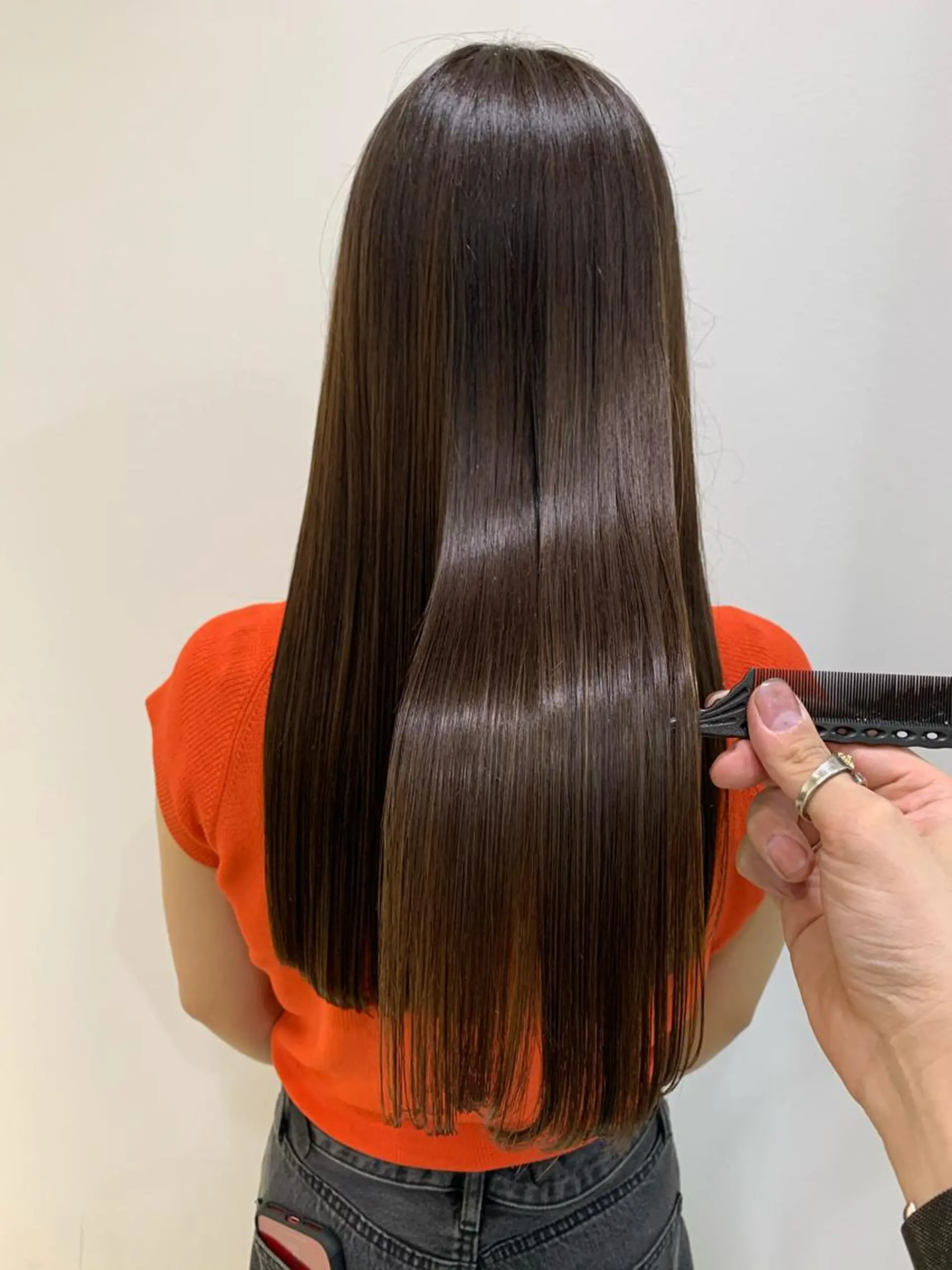 ロング カラー 縮毛矯正/髪質改善 /韓国風　山川春輝のヘアスタイル