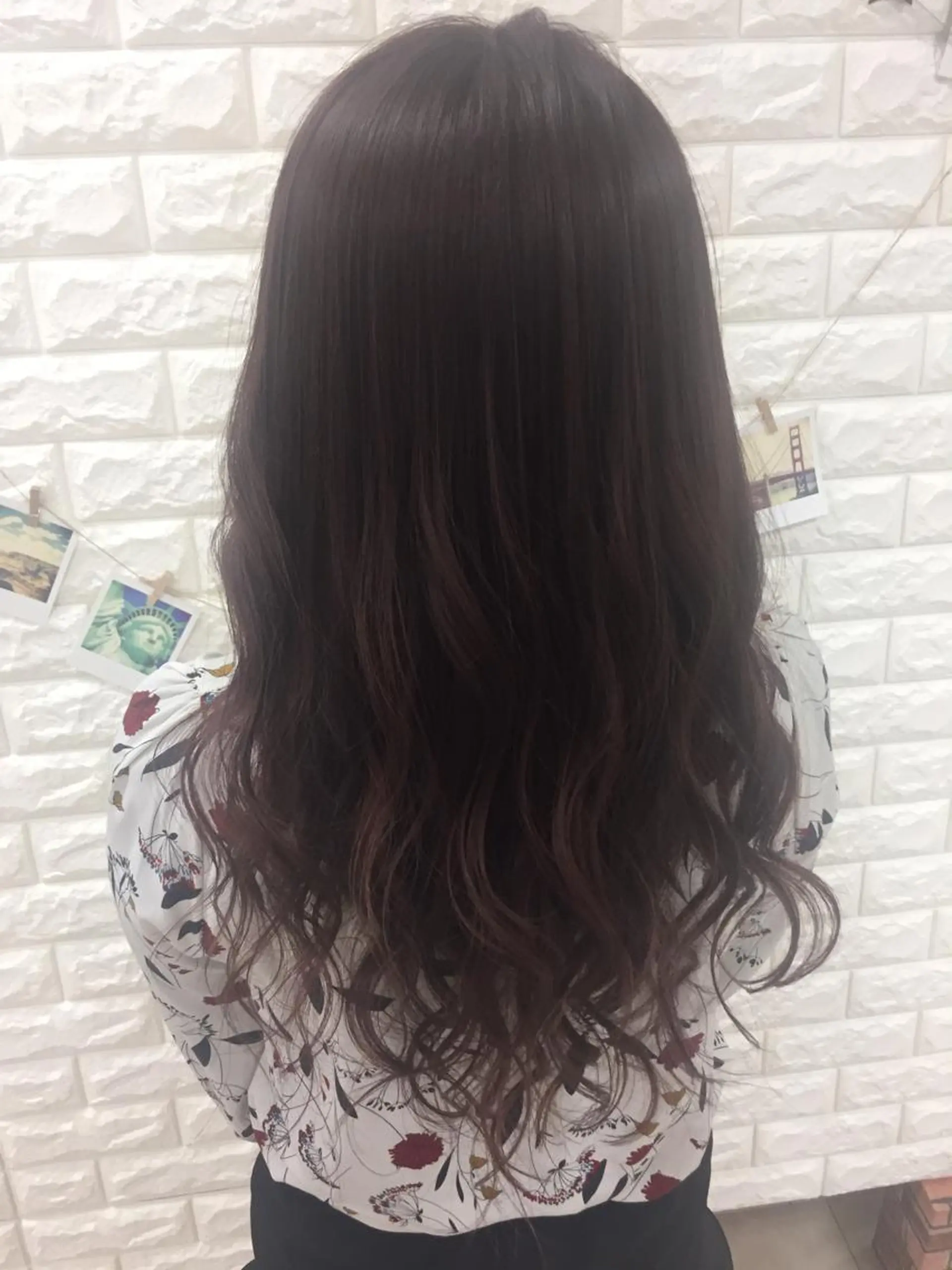 ロング カラー パープルカラー レッドカラー オルチャンヘア 盛れるレイヤーカット 得意🌹井上美沙のヘアスタイル