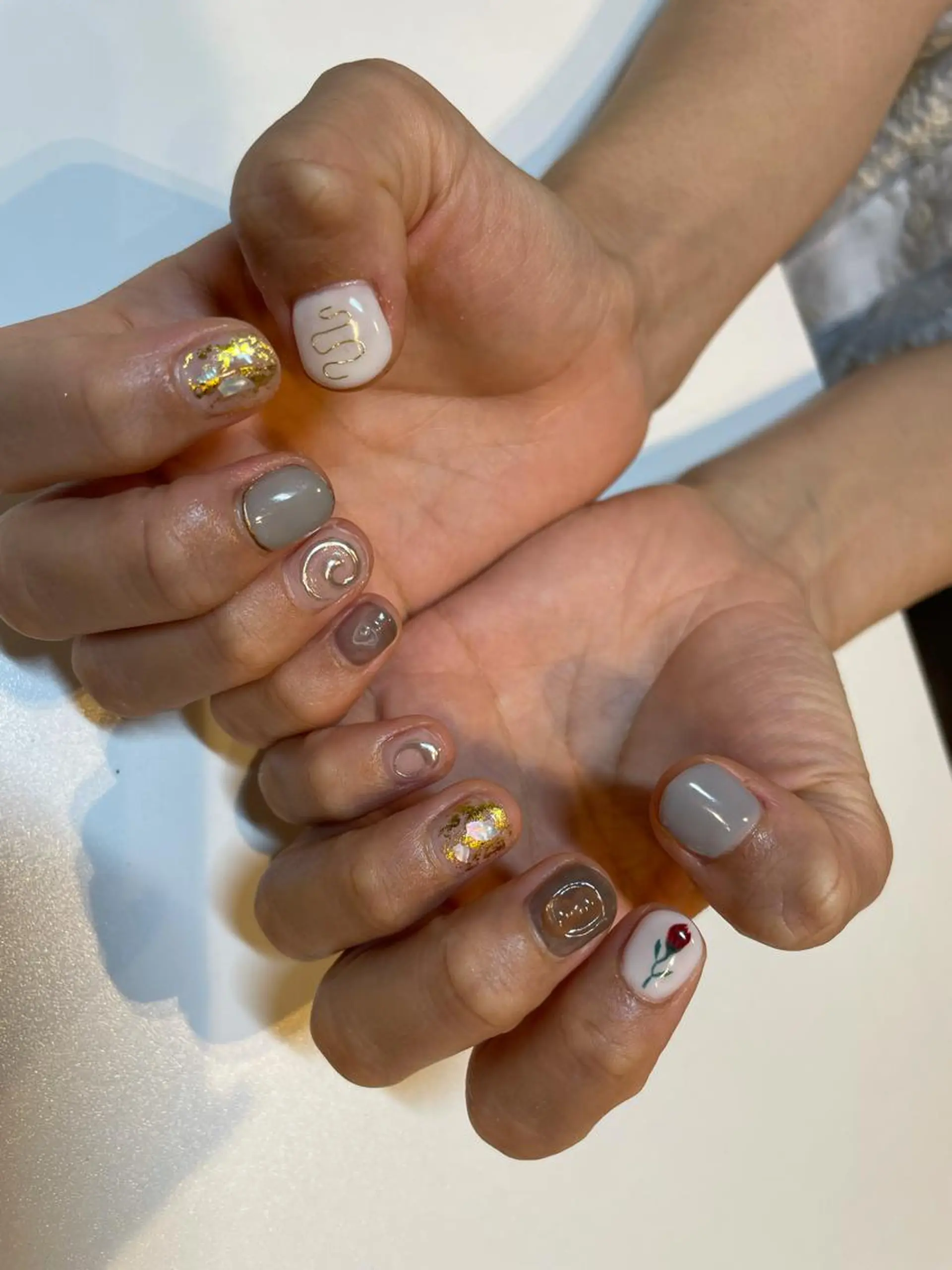ネイル 持ち込み ニュアンスネイル ハンドネイル MIUNail YUMIのネイルデザイン