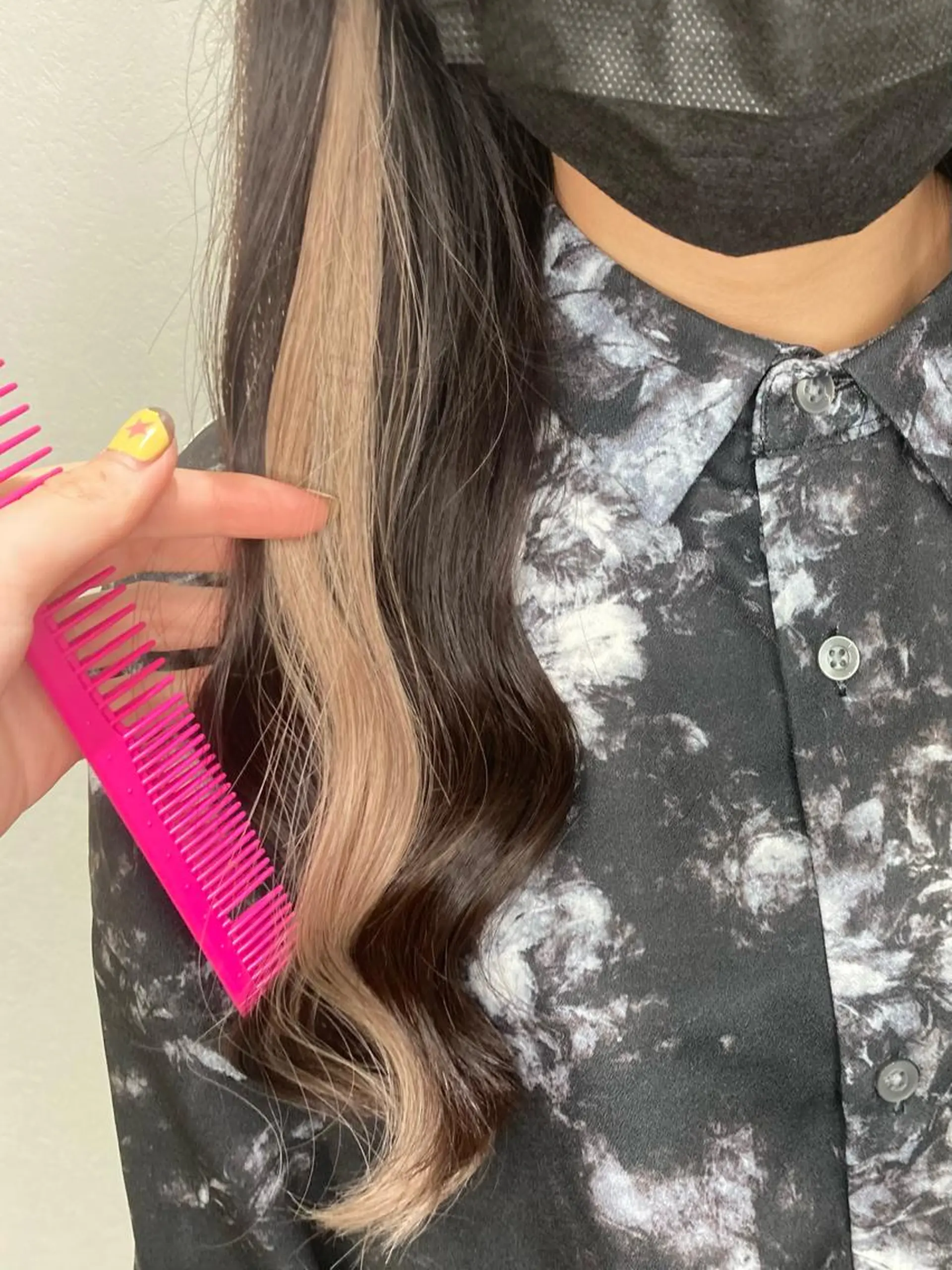 セミロング エクステ ENA💗NEXT /ハイトーンエクステのヘアスタイル