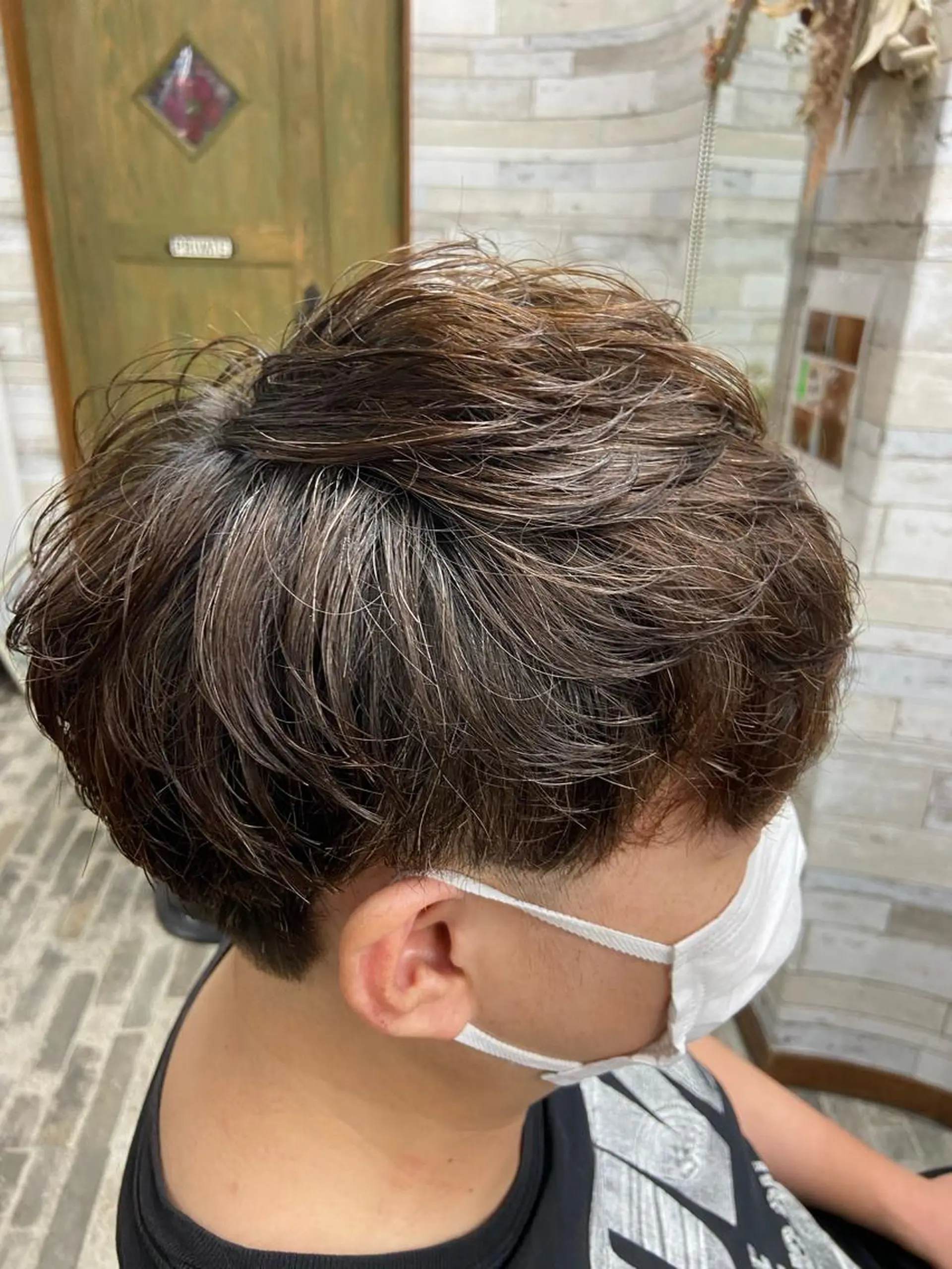 ショート パーマ メンズ メンズパーマ くせ毛 カット パーマ 大坪 拓斗のヘアスタイル
