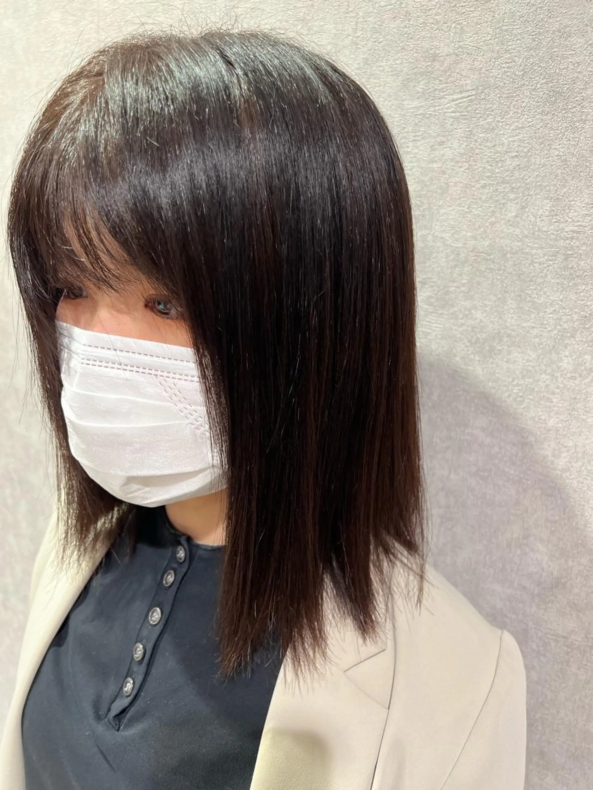 ミディアム ヘアカラー letterby novel  はるみのヘアスタイル