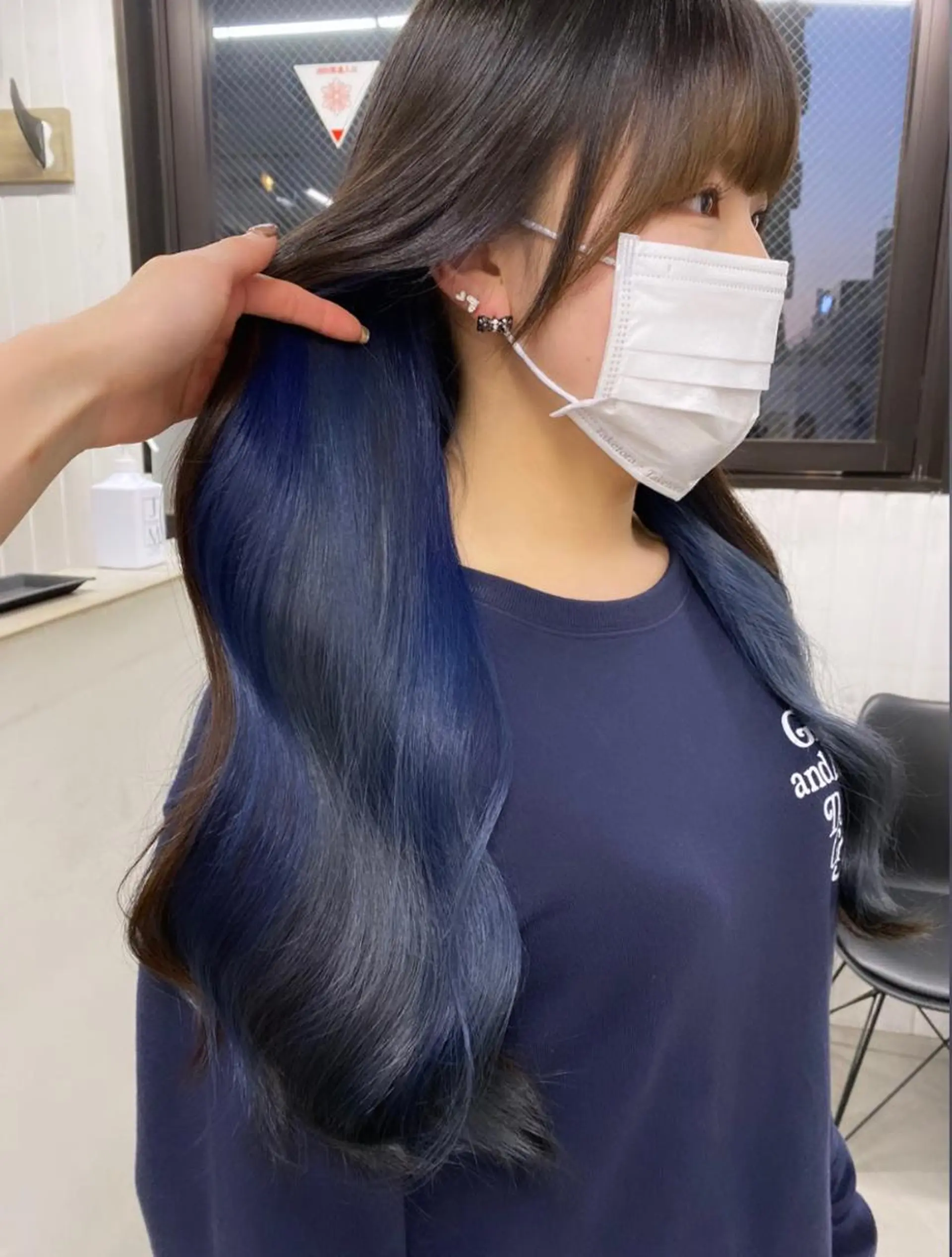 ロング カラー インナーカラー ヘアカラー 🧸艶々韓国ヘア 🧁mizunaのヘアスタイル