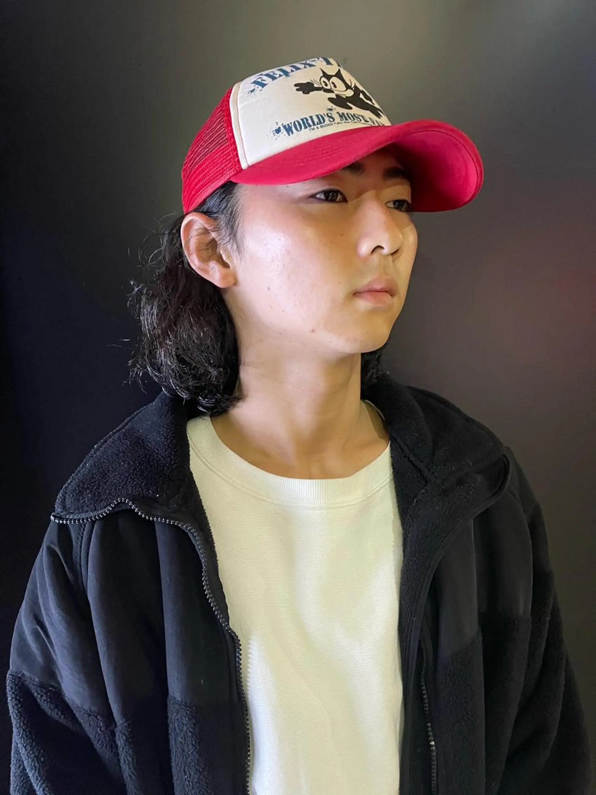 パーマ メンズ ショートボブ メンズブリーチ フェードカット メンズハイライト メンズインナーカラー スパイキーパーマ 柏NO1 藤本葉のヘアスタイル