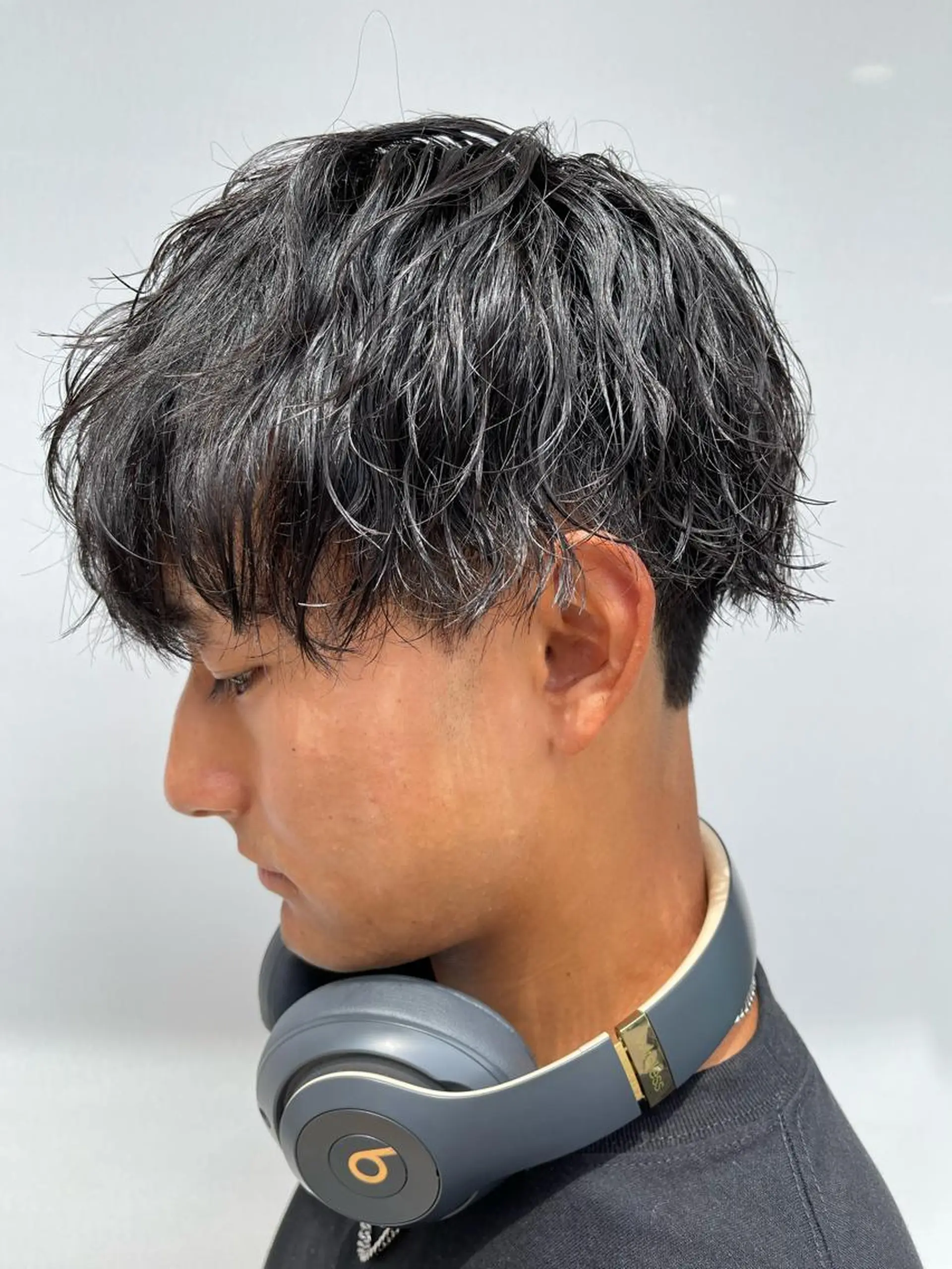 ショート パーマ メンズ キッズ メンズパーマ メンズツイストパーマ ツイストスパイラルパーマ ツーブロック 刈り上げ カット パーマ メンズパーマ特化/ メッシュ/薫/店長のヘアスタイル