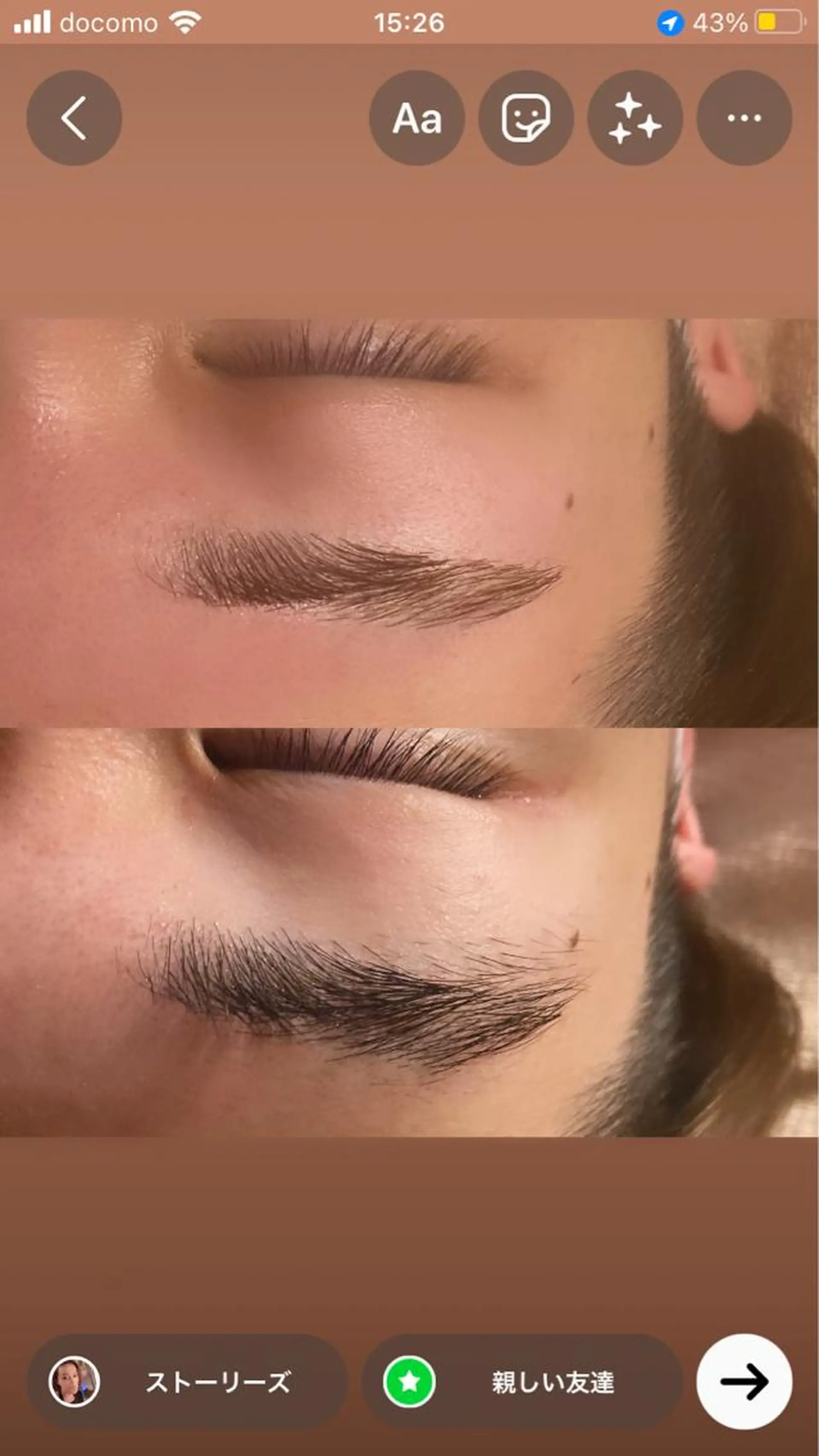 カラー メンズ アイブロウ メンズアイブロウ ponopipi 宇津木の眉毛・アイブロウイメージ