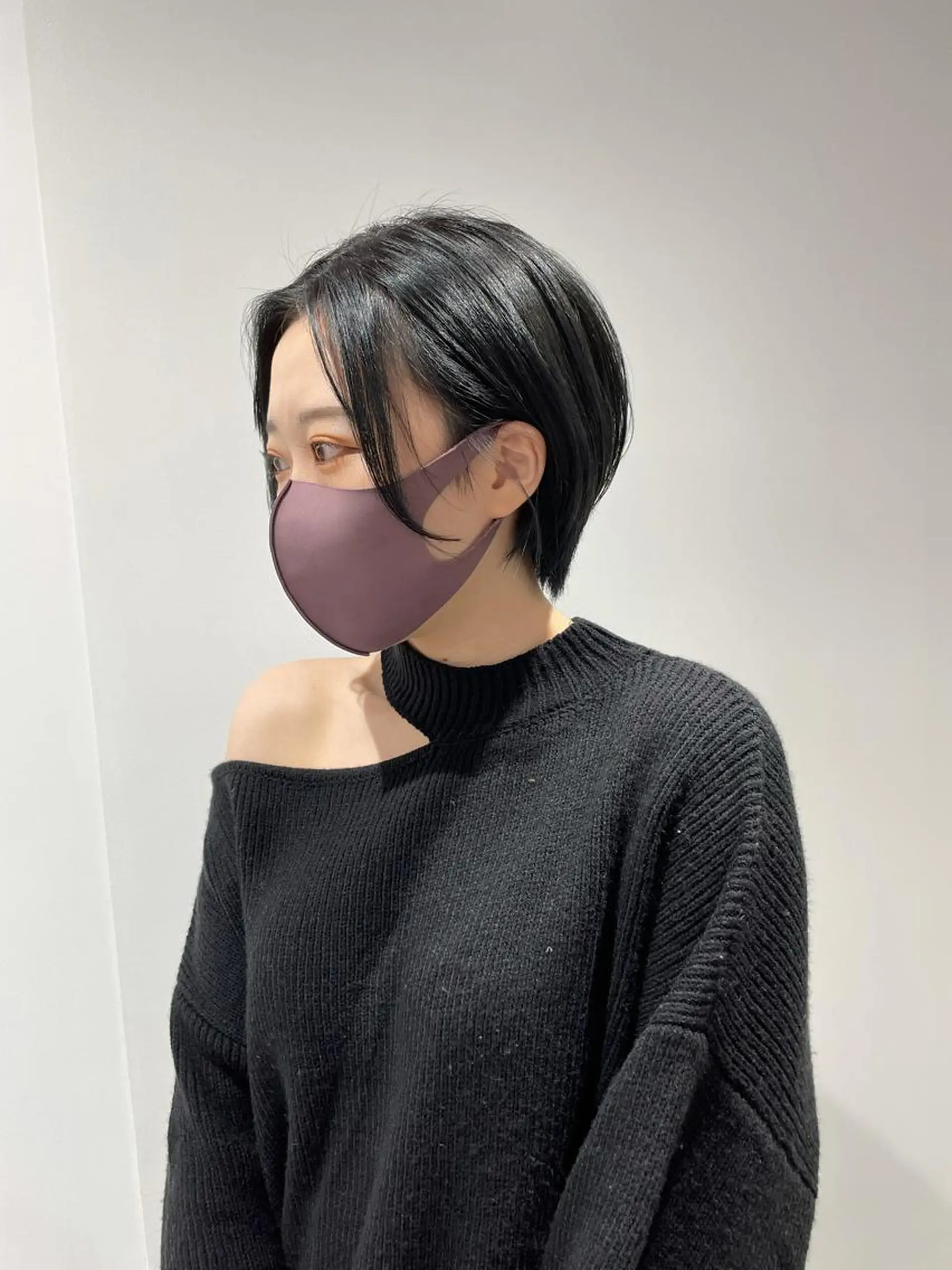 ショート カラー 黒髪 ショートヘア risa 。のヘアスタイル