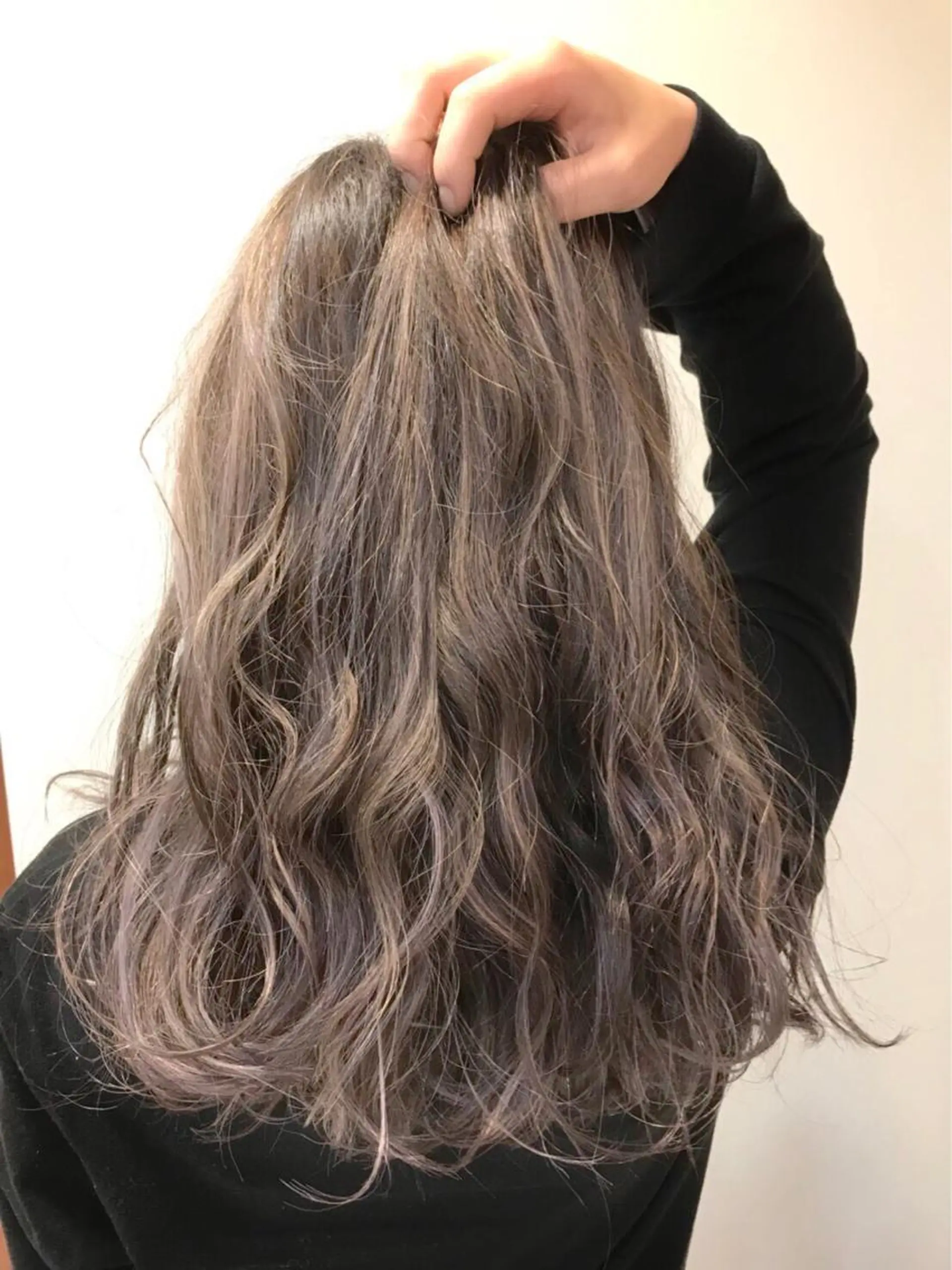 セミロング カラー ヘアカラー 髪質改善/白髪ぼかし /ブリーチ/ヨナミネのヘアスタイル