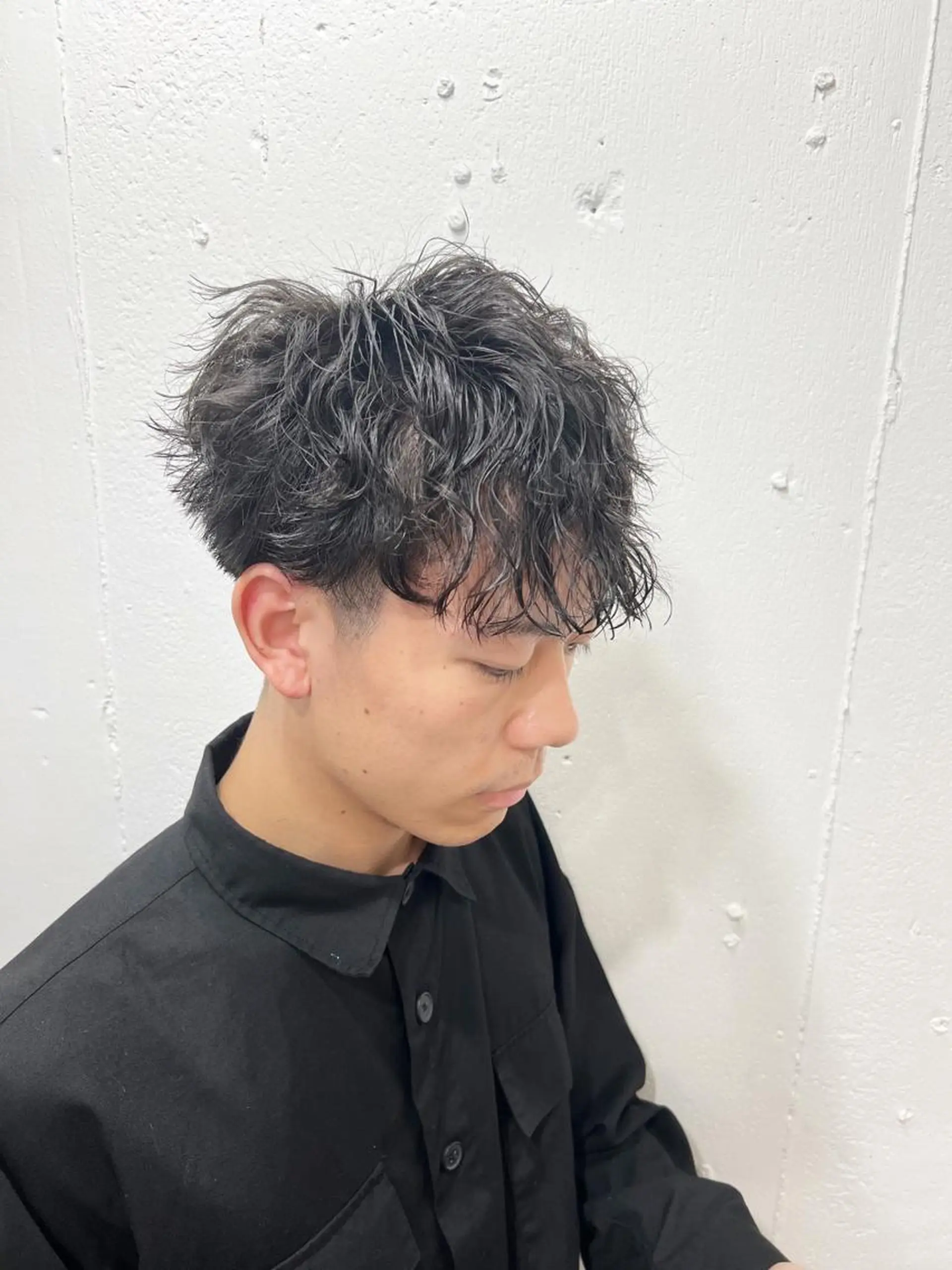 ショート カラー パーマ ヘアアレンジ メンズ 名古屋駅/トップス タイリスト/大黒拓哉のヘアスタイル