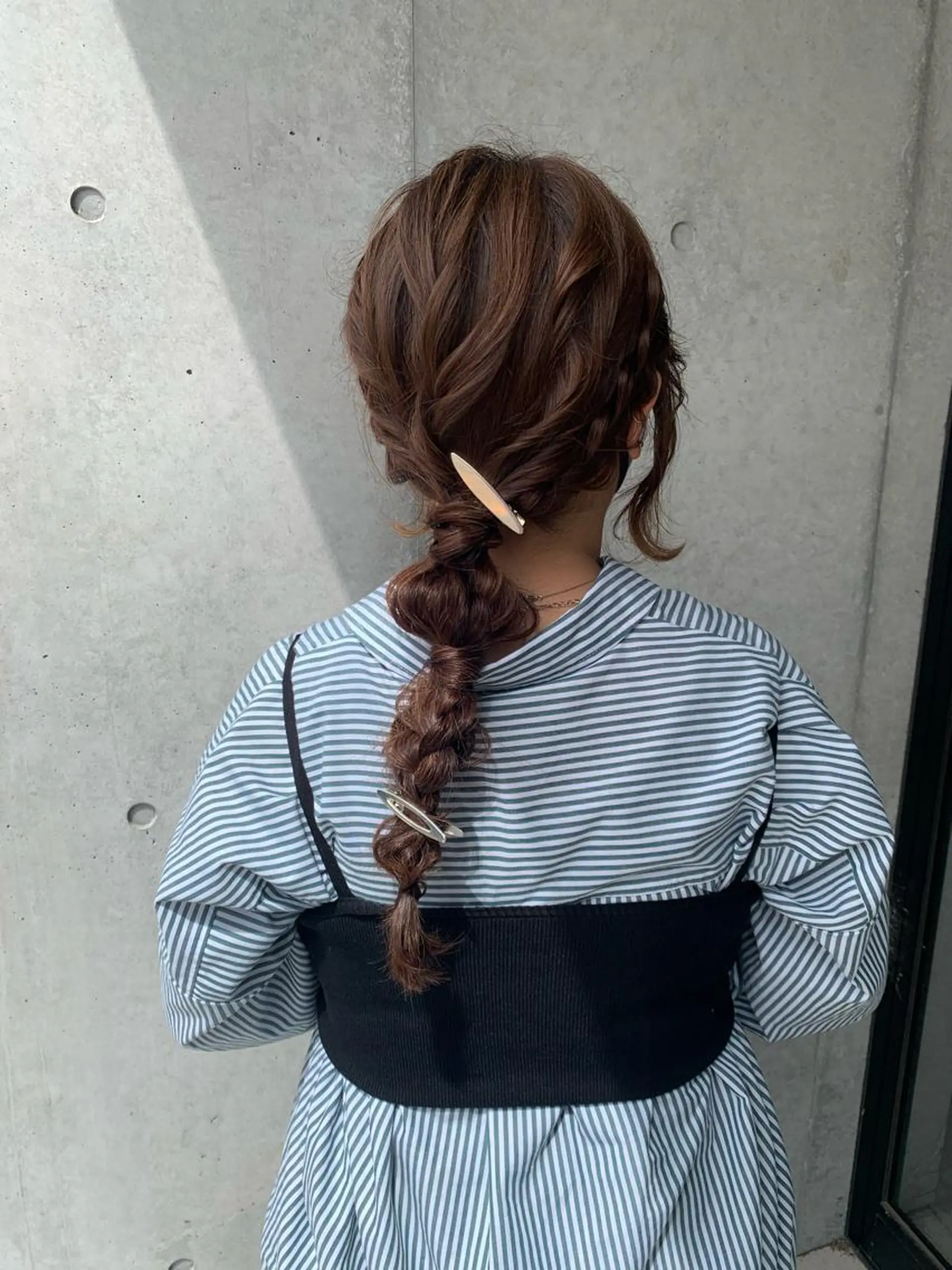 ロング ヘアアレンジ ヘアセット FERIA 池田 比嘉あゆ美のヘアスタイル