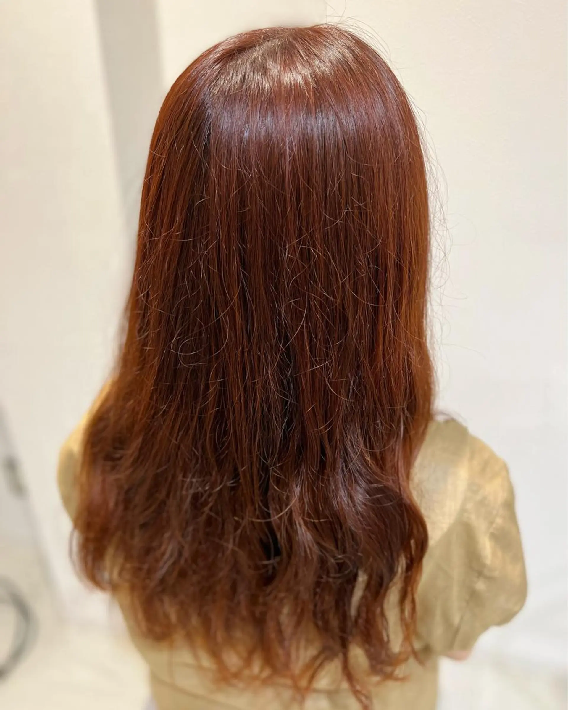 ロング カラー ブラウンカラー オレンジ オレンジブラウン 🪽ラベンダーカラー 暗髪透明感🪽レイナのヘアスタイル