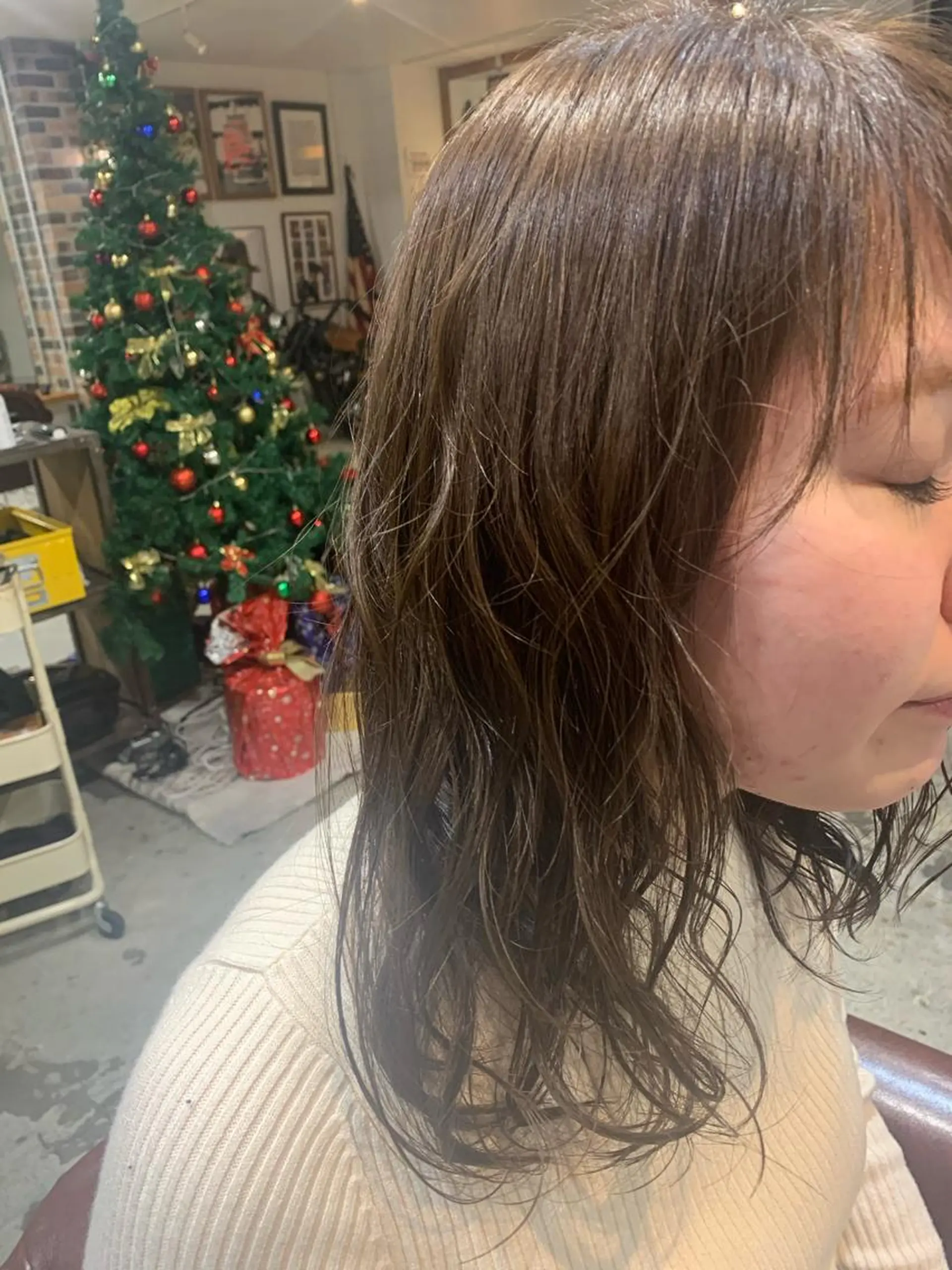 セミロング ショート🌼パーマ 本間正子のヘアスタイル