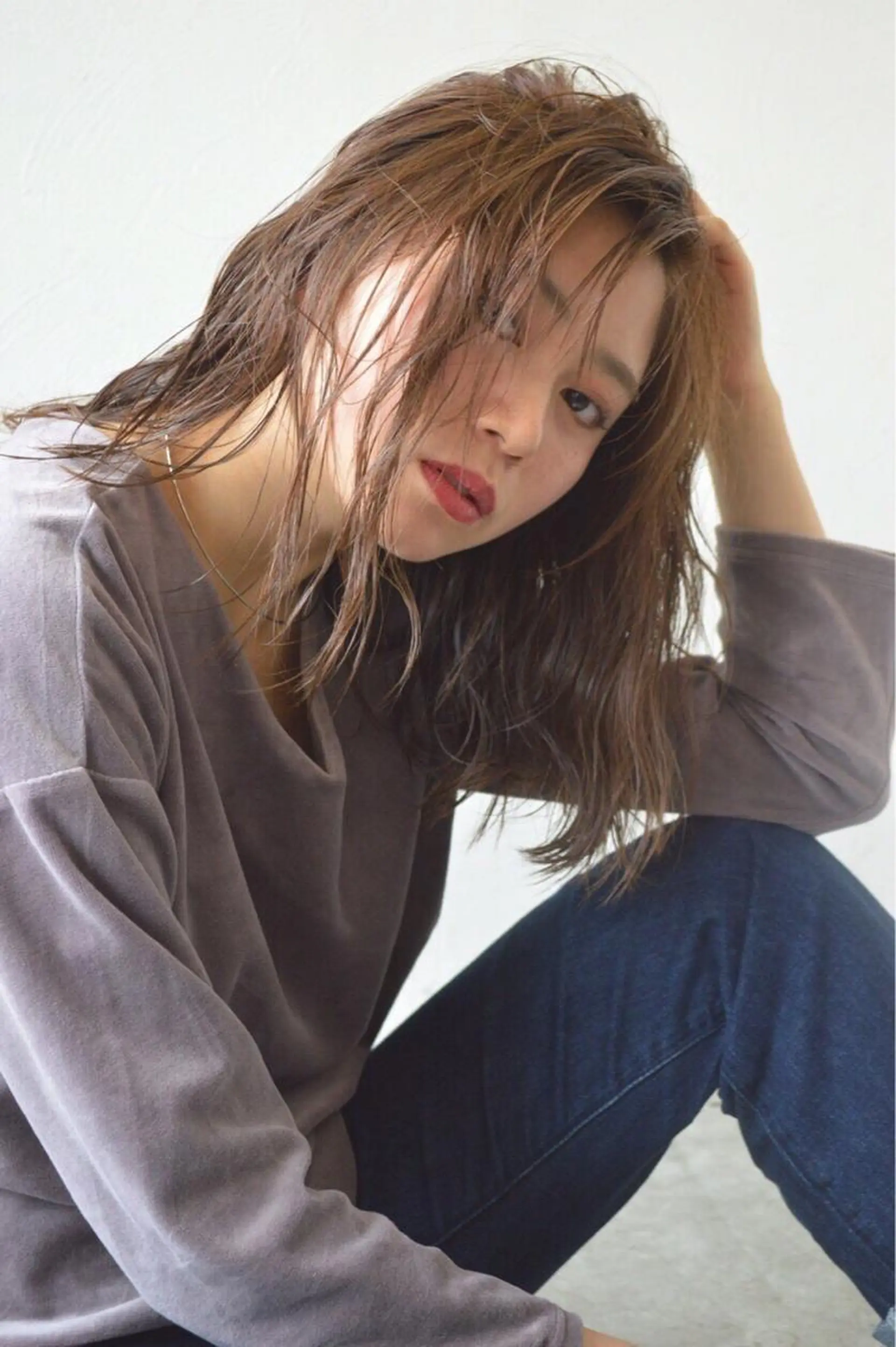 ロング アッシュ 【今だけブリーチ 限定価格💕】すみのヘアスタイル