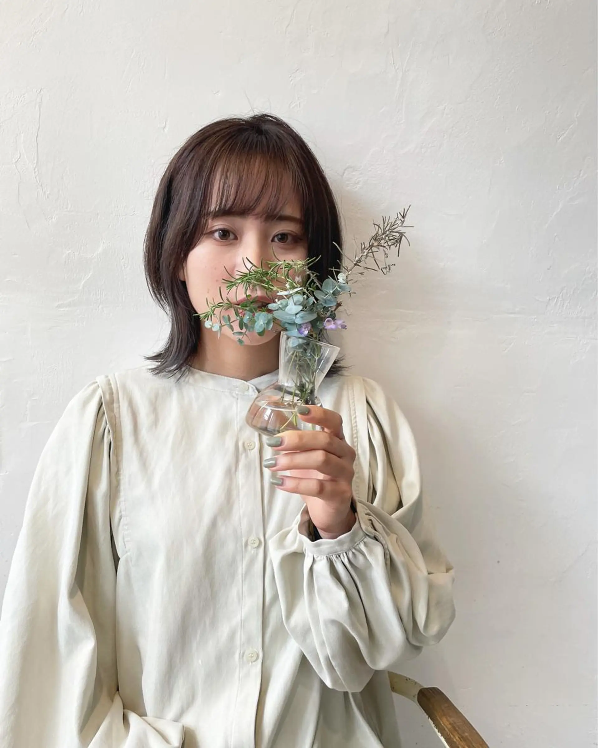 ミディアム カラー ヘアアレンジ 土屋 紗也果のヘアスタイル