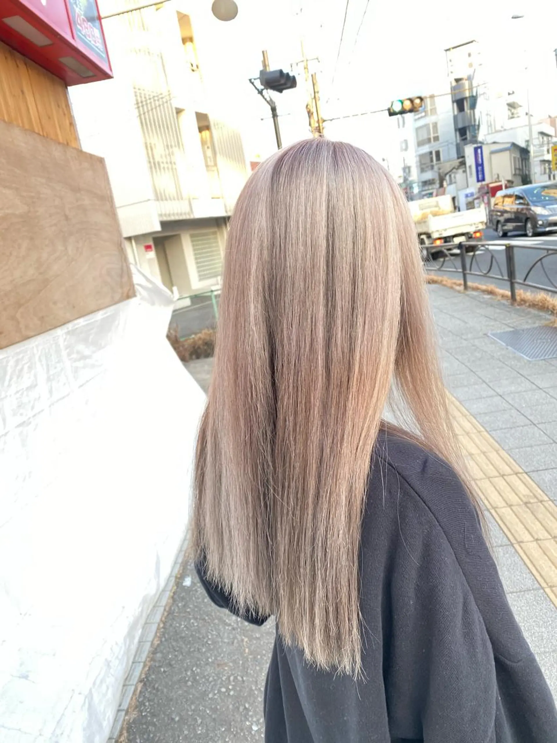 セミロング カット ヘアカラー トリートメント 髪質改善カラー/店長 宮内秀峰のヘアスタイル