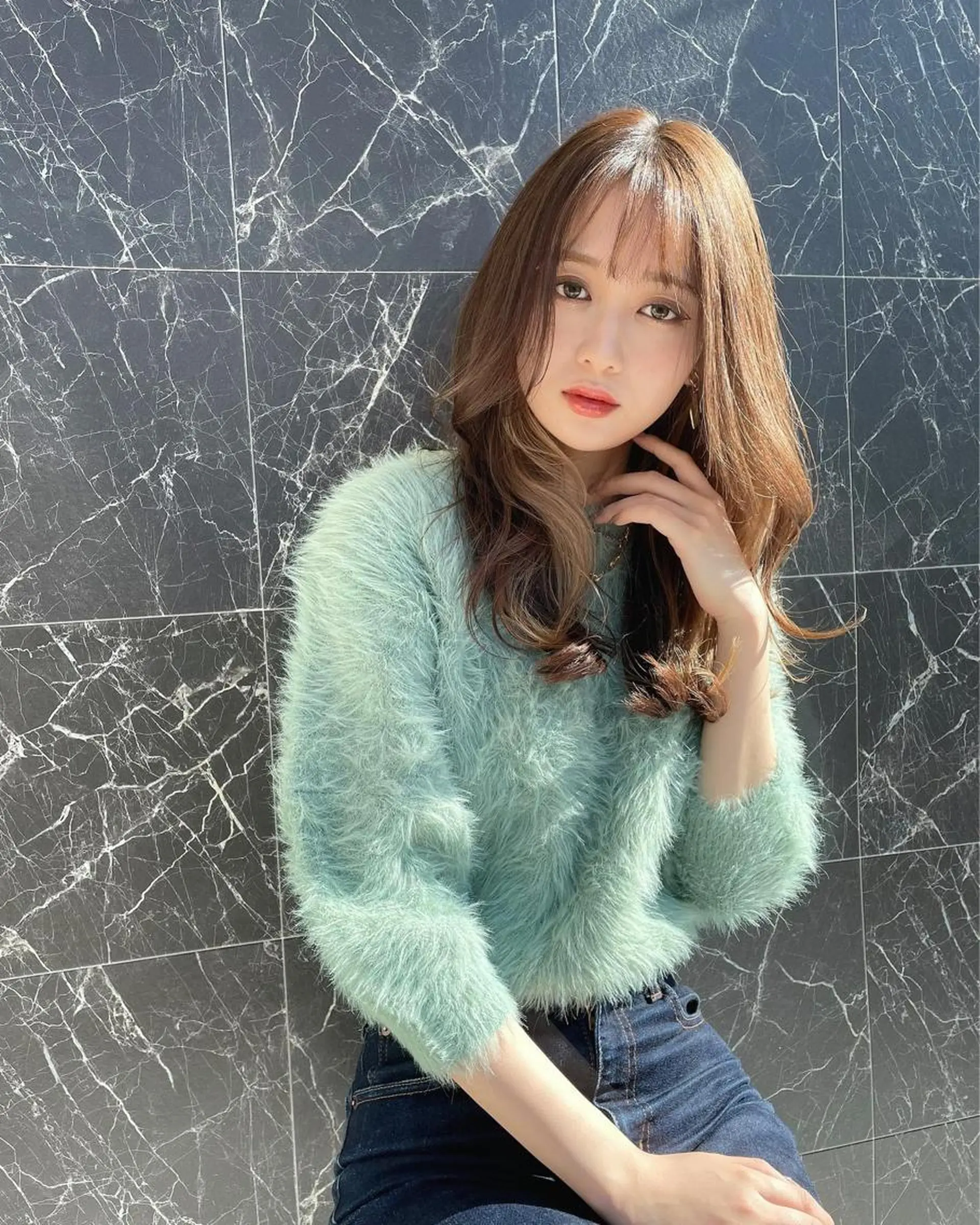 ロング チダアキフミ Ash大森のヘアスタイル