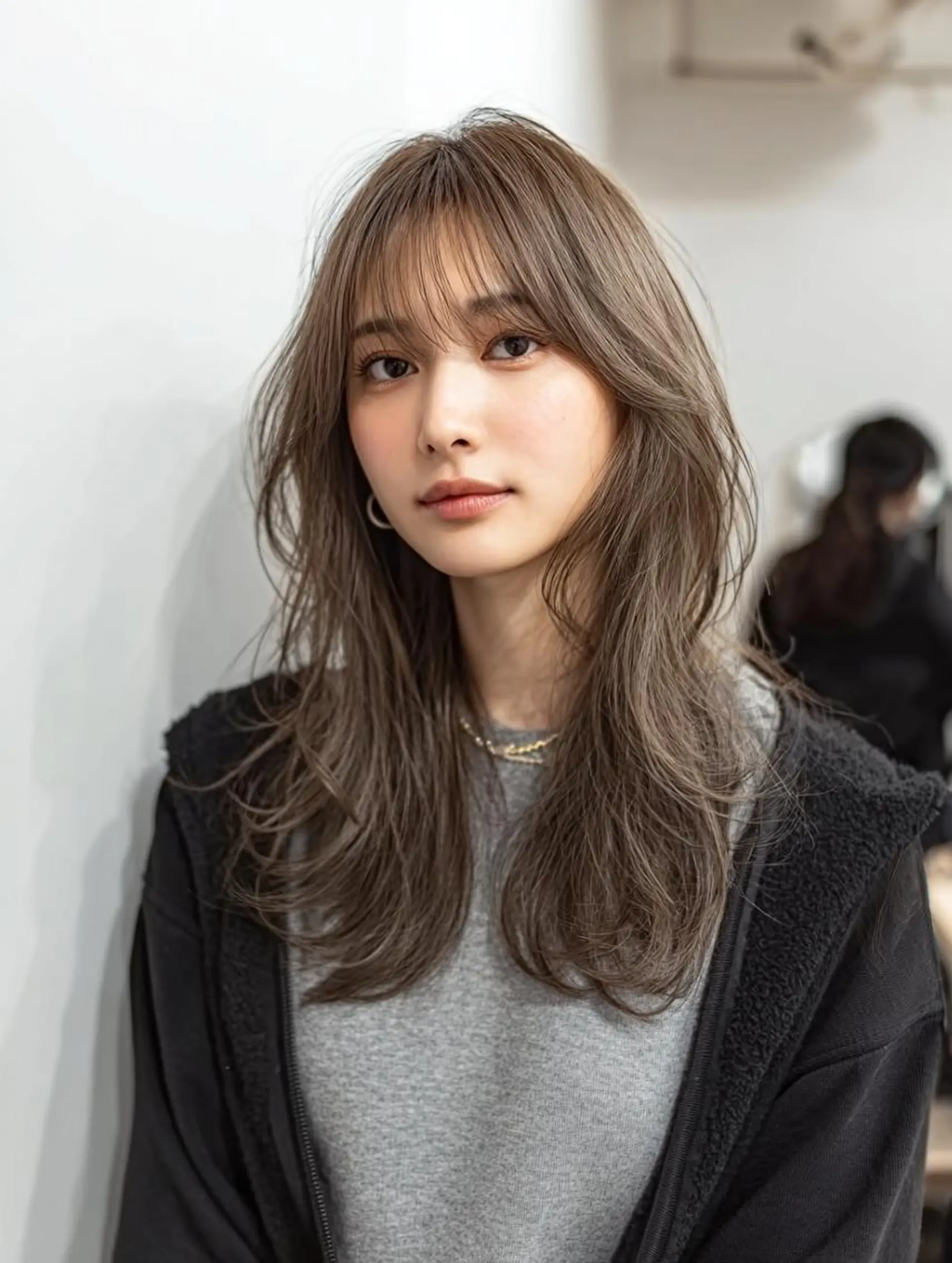 セミロング ハッシュカット 髪質改善 レイヤーカット 縮毛矯正 トリートメント カット ヘアカラー トリートメント 生艶髪＆レイヤー🔔 渋谷お薦めNo.1✨のヘアスタイル