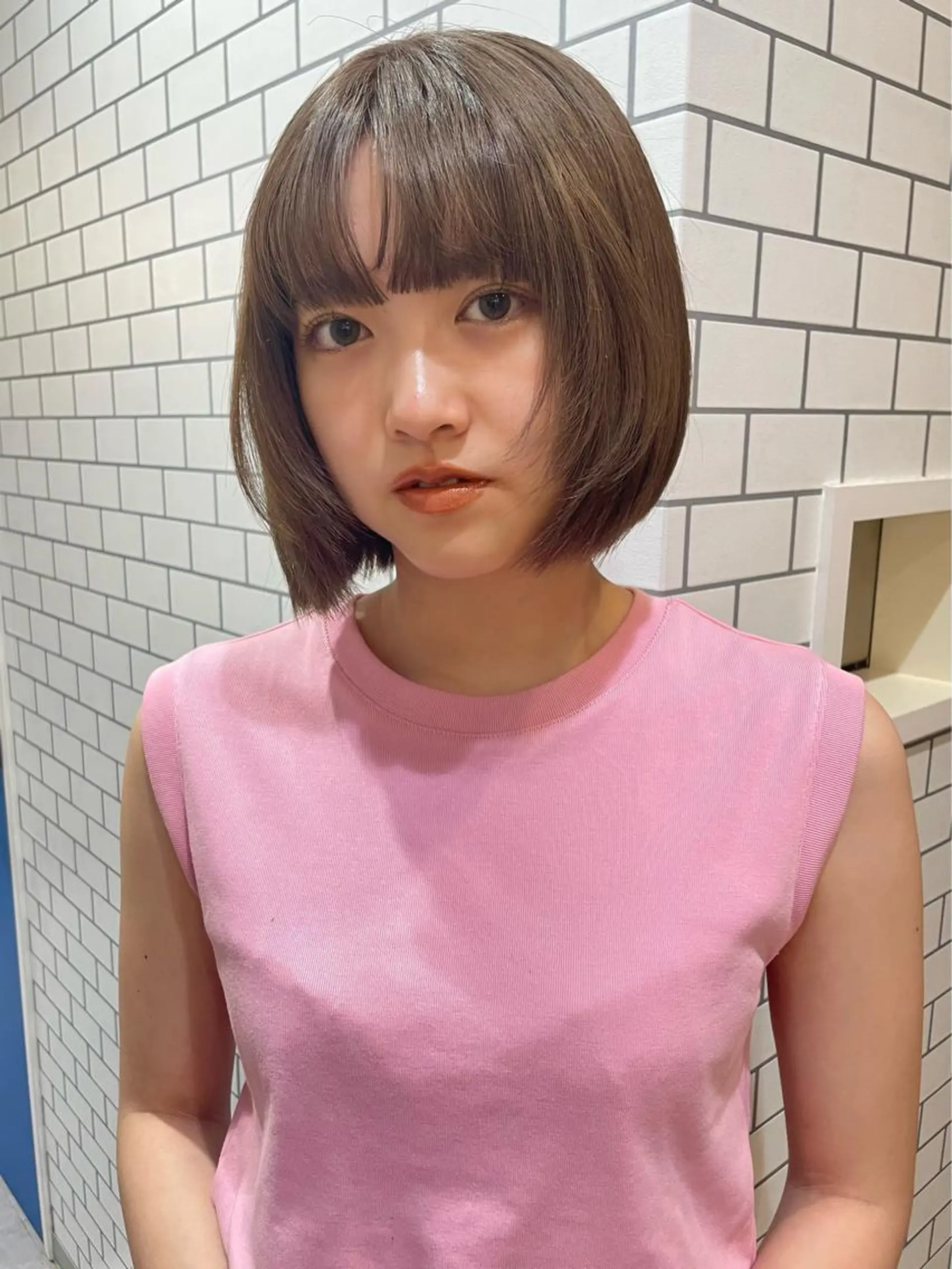 ショート カラー もりしま あやかのヘアスタイル