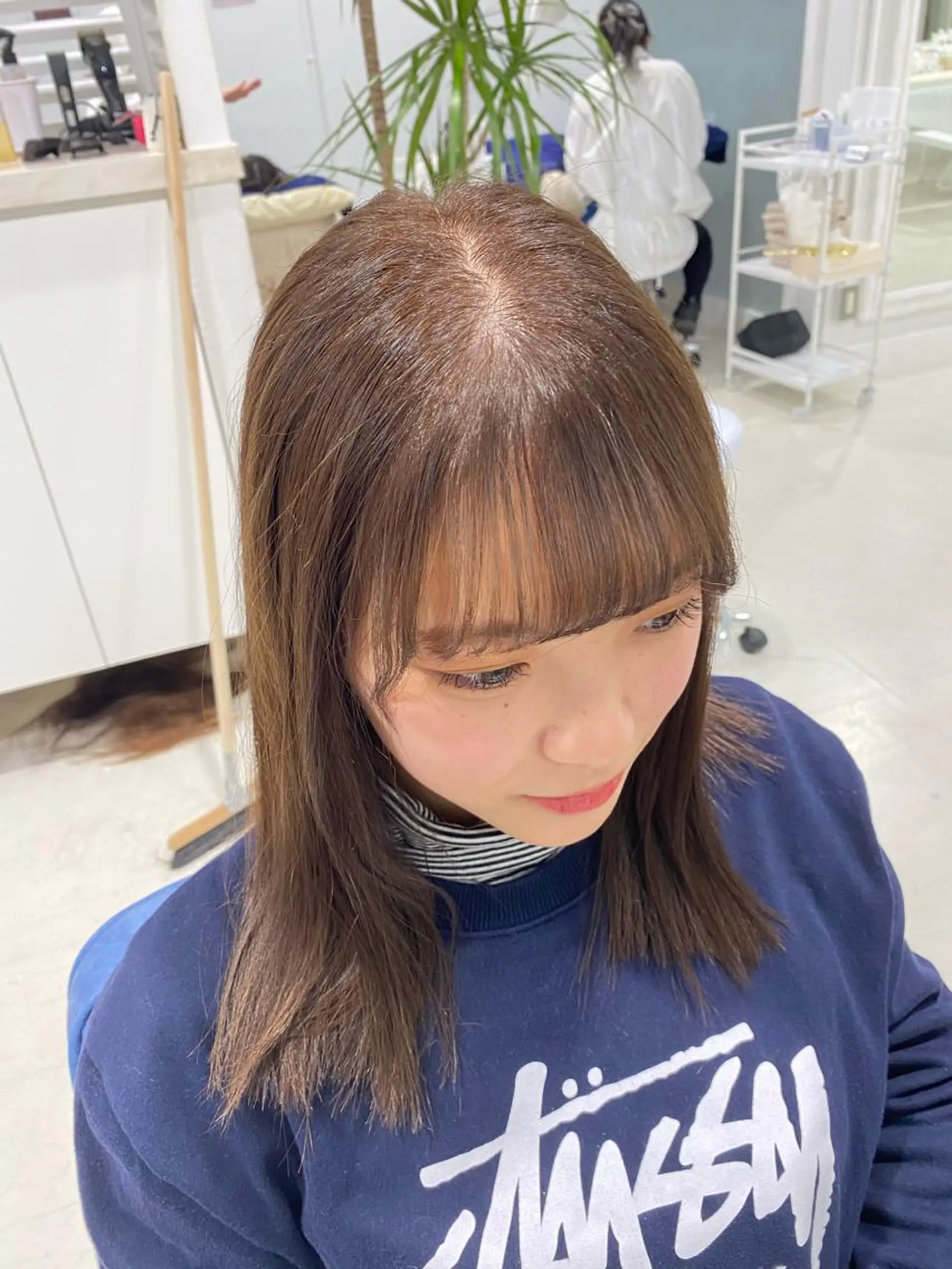 カラー ベージュカラー イルミナカラー 鈴木/ニュアンス パーマ/メンズのヘアスタイル