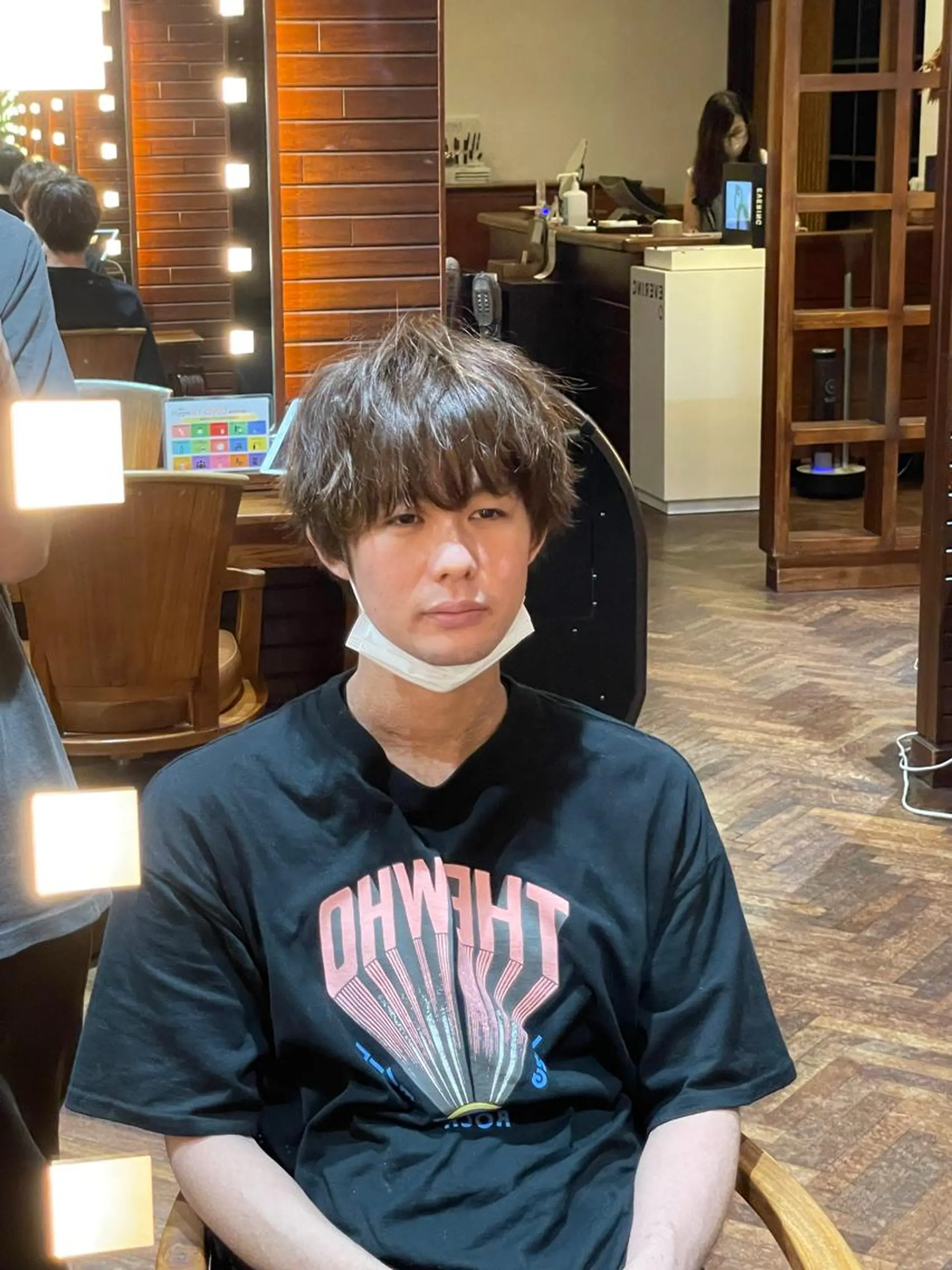 メンズ マッシュ 波巻きパーマ stylist YUTOのヘアスタイル