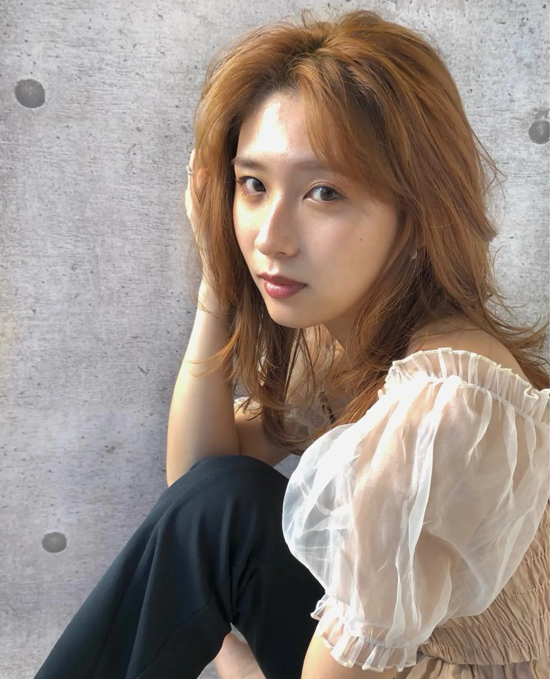 ロング カラー レイヤーカット ウルフカット ウルフレイヤー ヘアカラー 🌼こやま かおり🌼のヘアスタイル