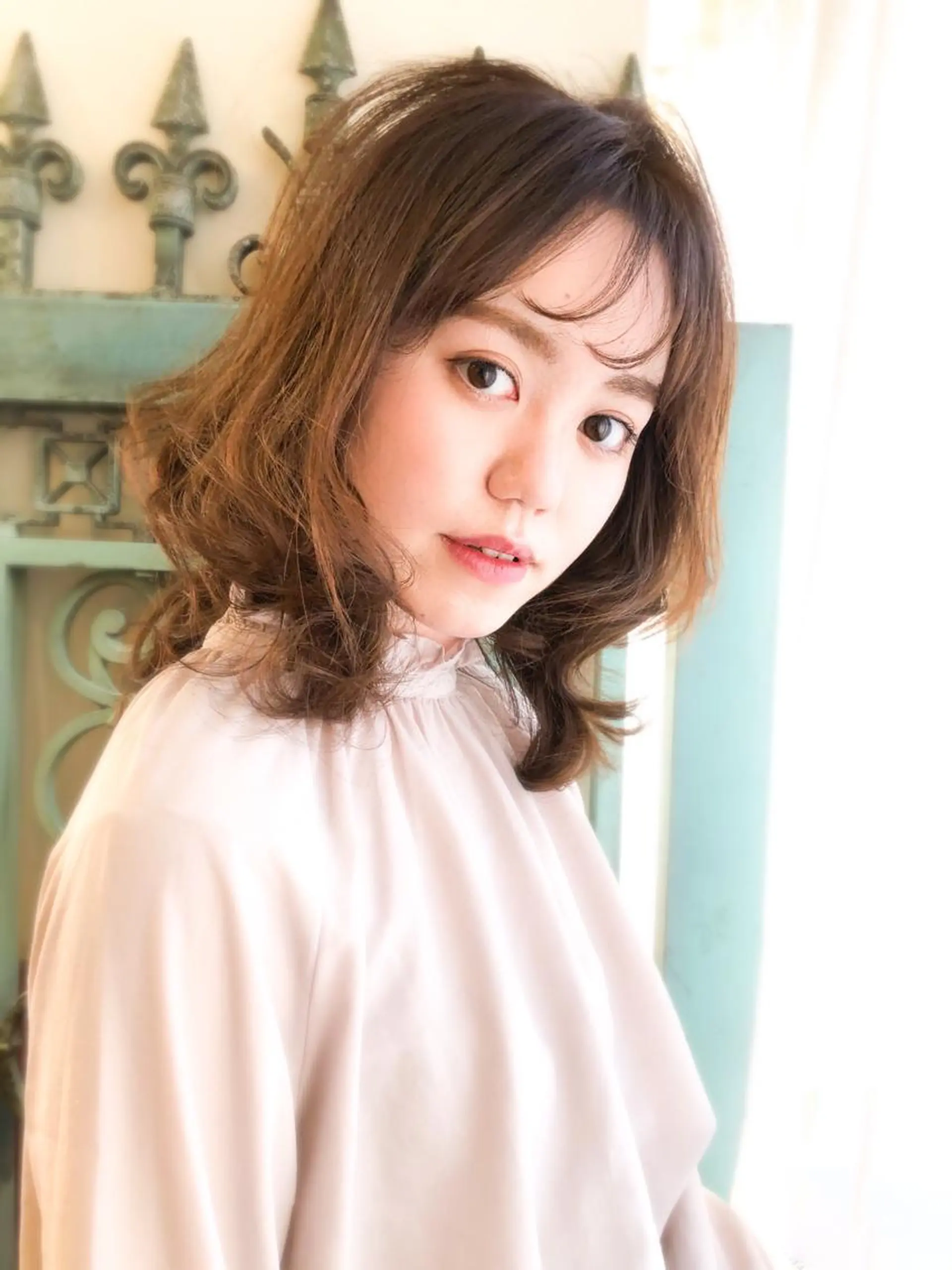 ミディアム カラー パーマ ヘアアレンジ メンズ 表参道Lise おおいしおりのヘアスタイル