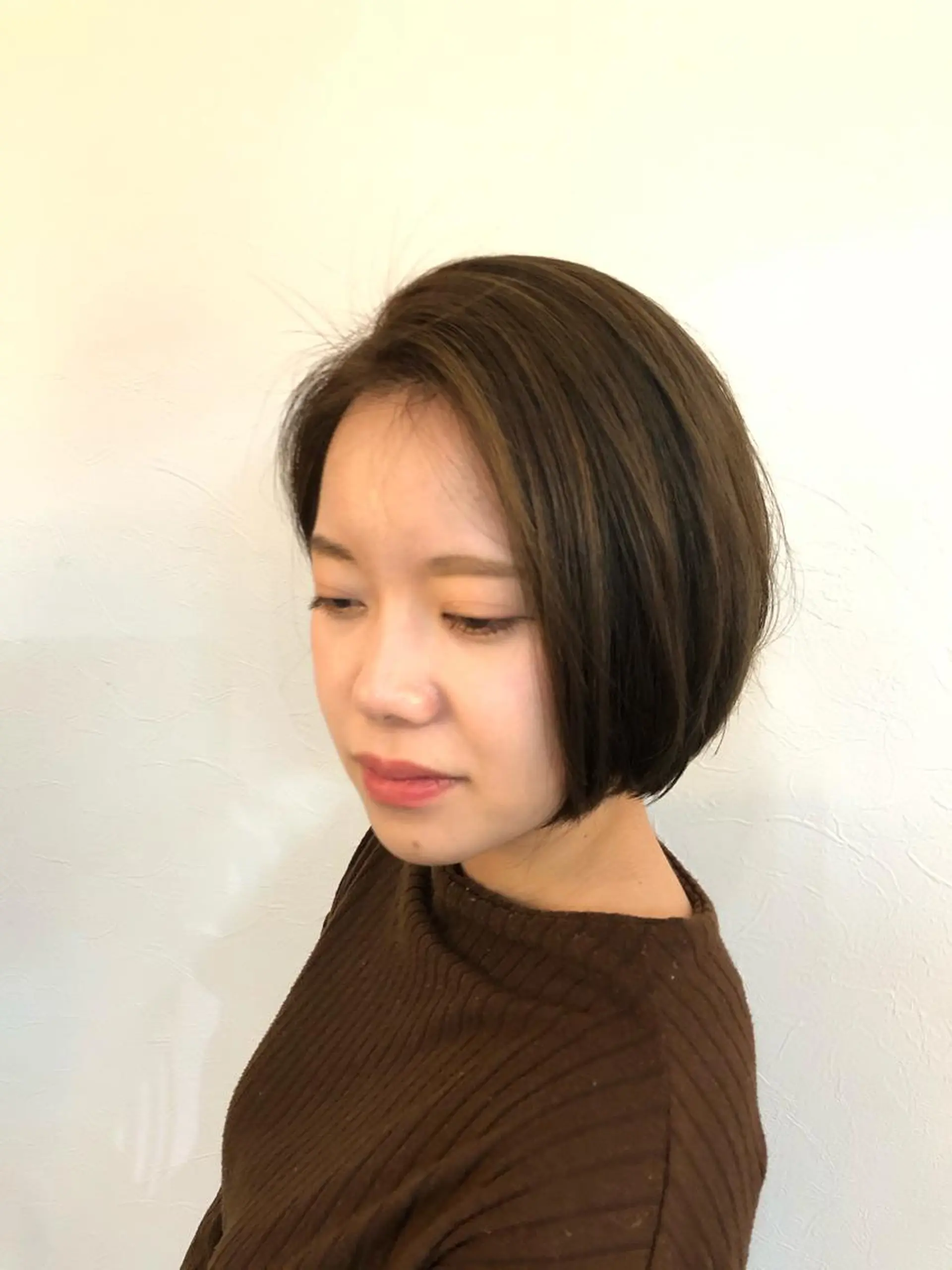 ミディアム 小顔カット ヘアカラー ヘッドスパ 色タイプ診断 ❤️Umi❤️のヘアスタイル