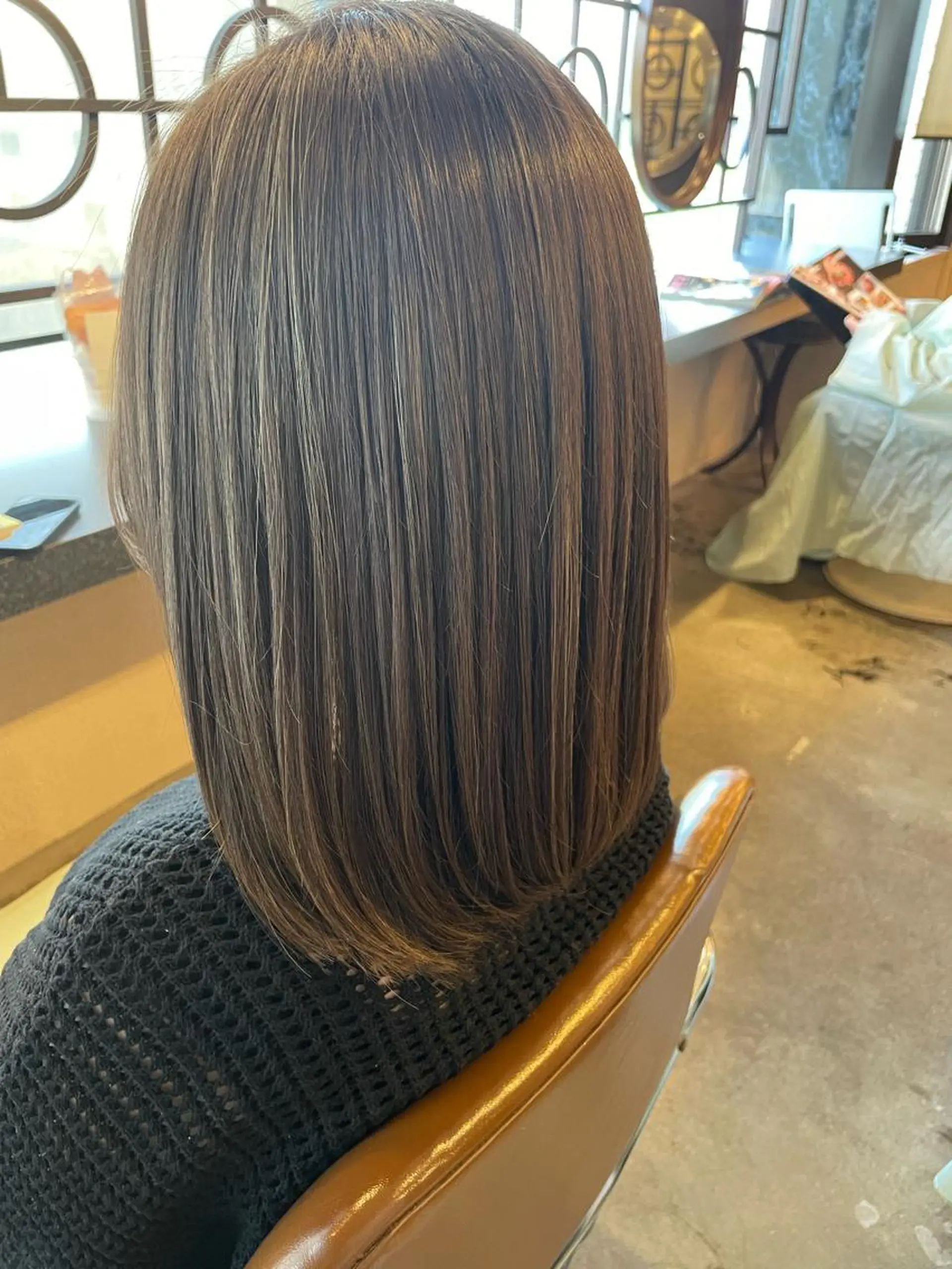 セミロング カラー 髪質改善/艶髪/ 木山ゆかりのヘアスタイル