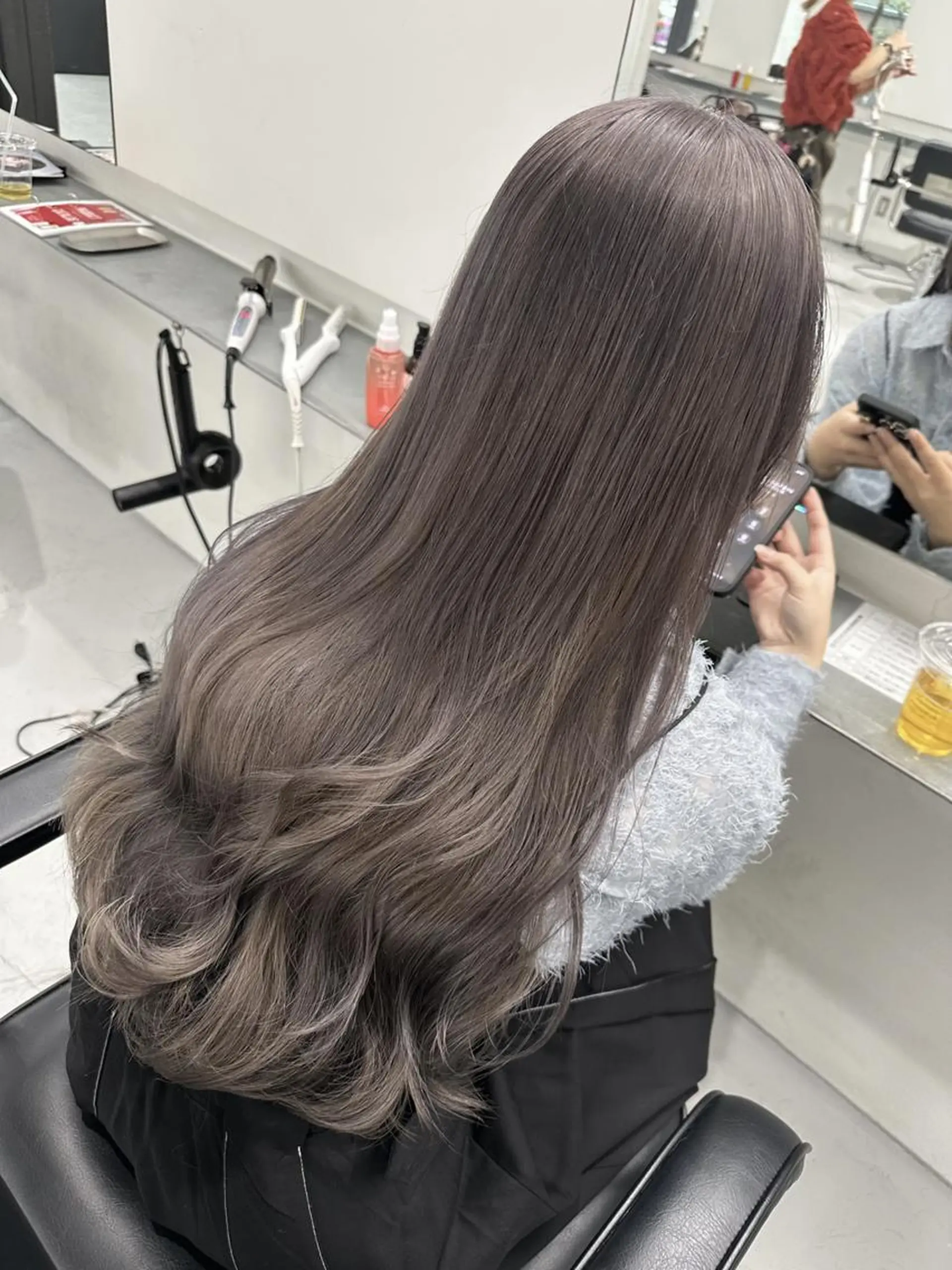 ロング ヘアカラー トリートメント ベージュカラー/ 新潟/万代/なお🎀のヘアスタイル