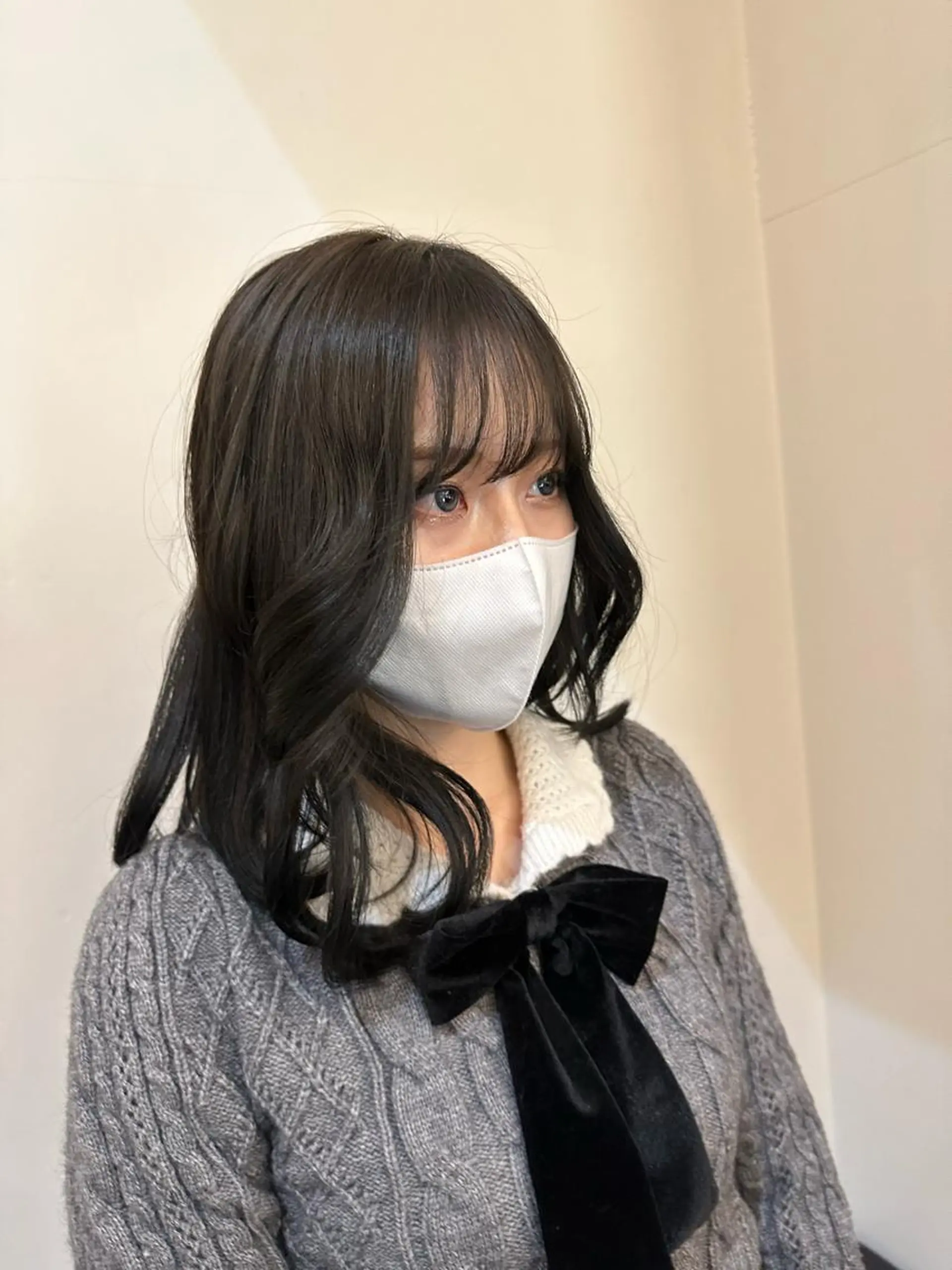 ミディアム カラー 透明感カラー 大島 龍興のヘアスタイル