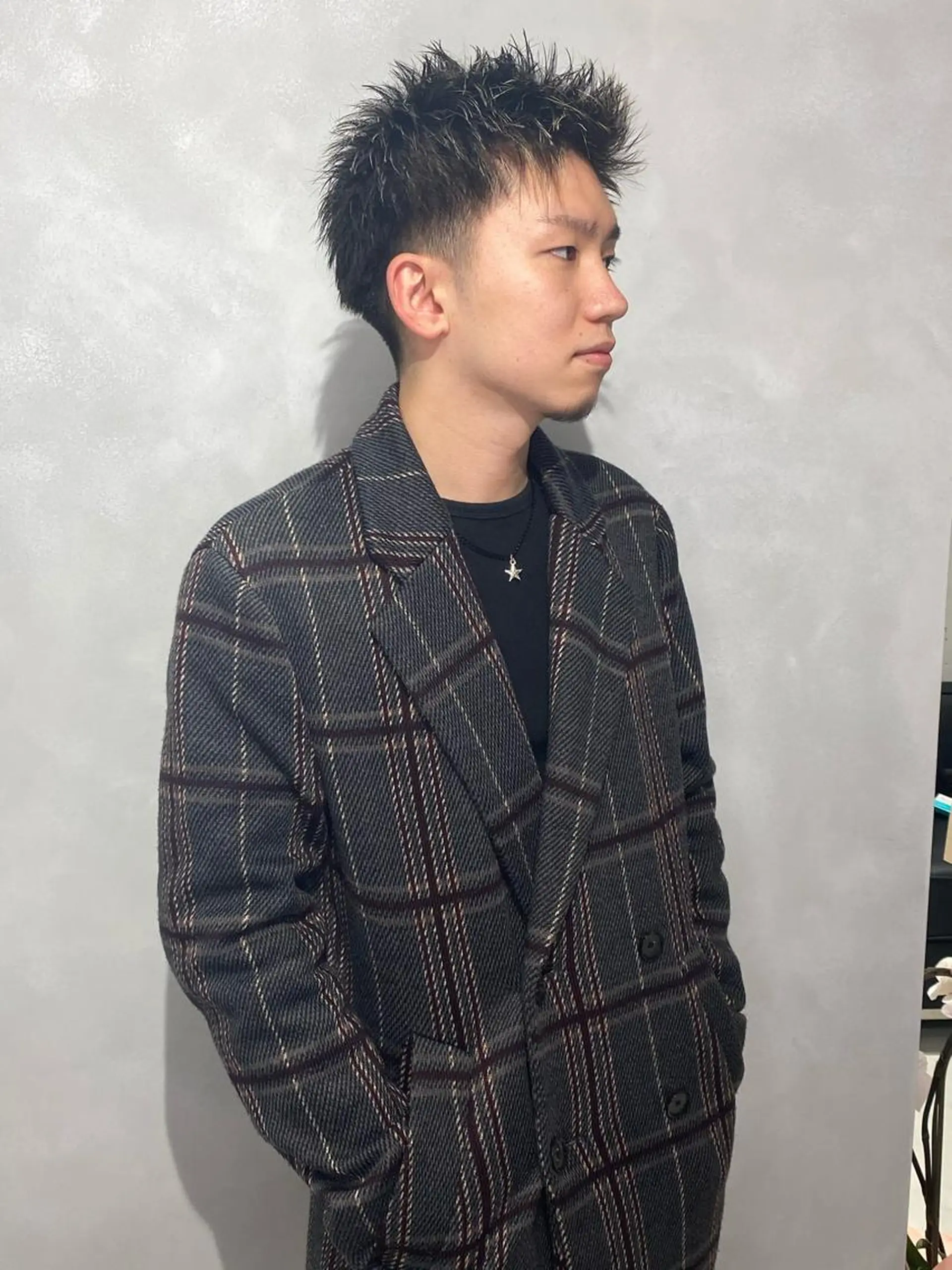 ショート カラー メンズ 髪質改善/縮毛矯正 レイヤー/松川匠のヘアスタイル