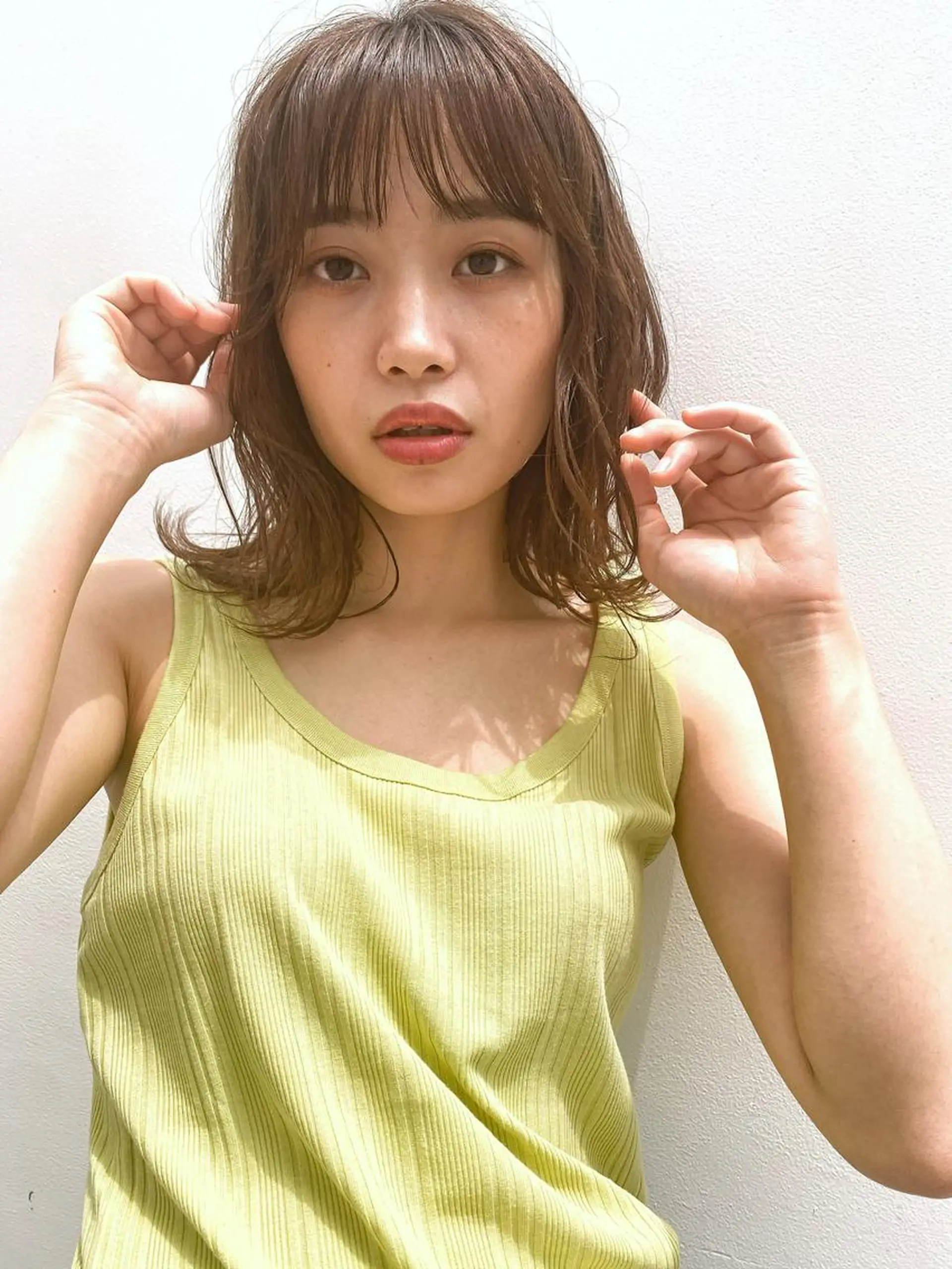 ミディアム カラー ブリーチ 透明感カラー ブリーチなしカラー カット ヘアカラー トリートメント 🉐メンズヘア特化 men's/ケンイチのヘアスタイル