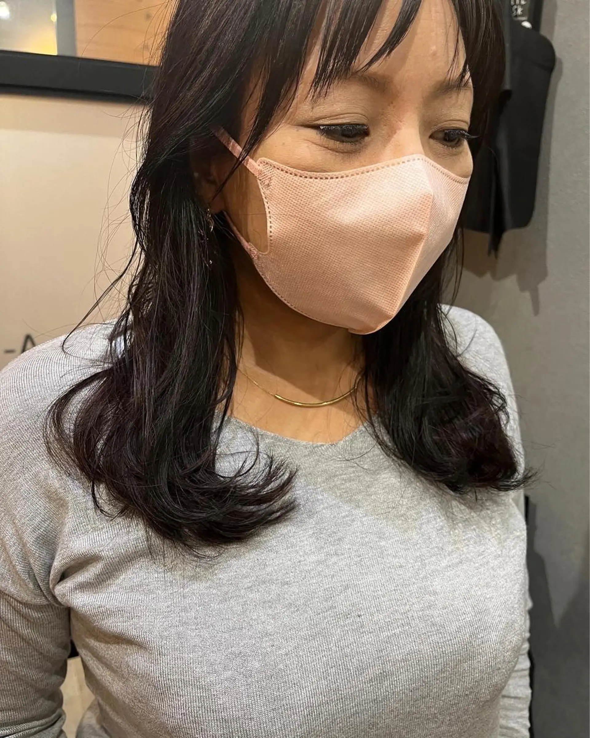 ロング カラー パーマ ヘアアレンジ メンズ キッズ ネイル マツエク・マツパ アイブロウ メンズパーマ ブラウンカラー ケアカラー 透明感カラー ピンクカラー 久木原 ゆりのヘアスタイル