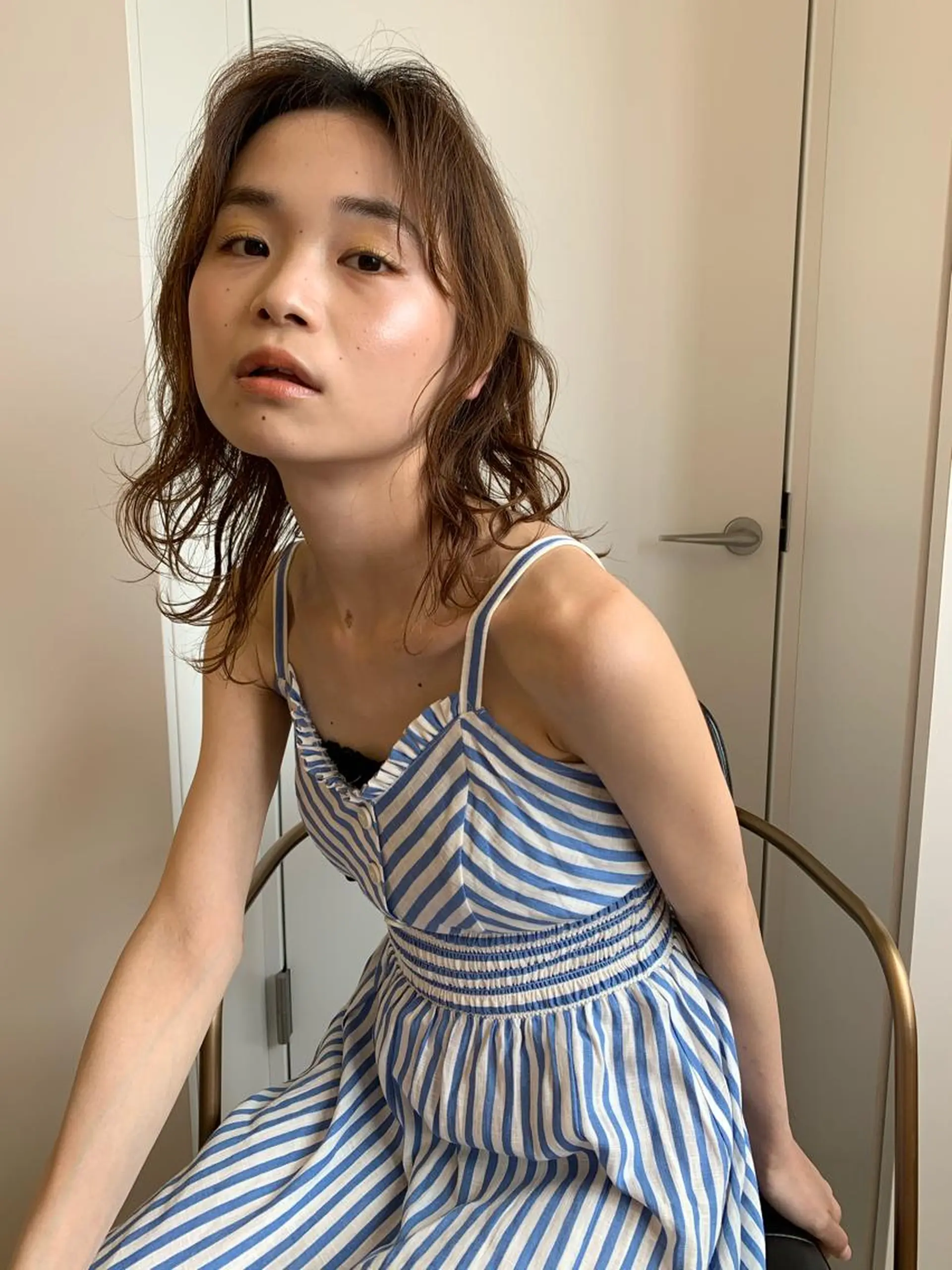 ミディアム カラー ウルフカット PAIR DAISUKEのヘアスタイル