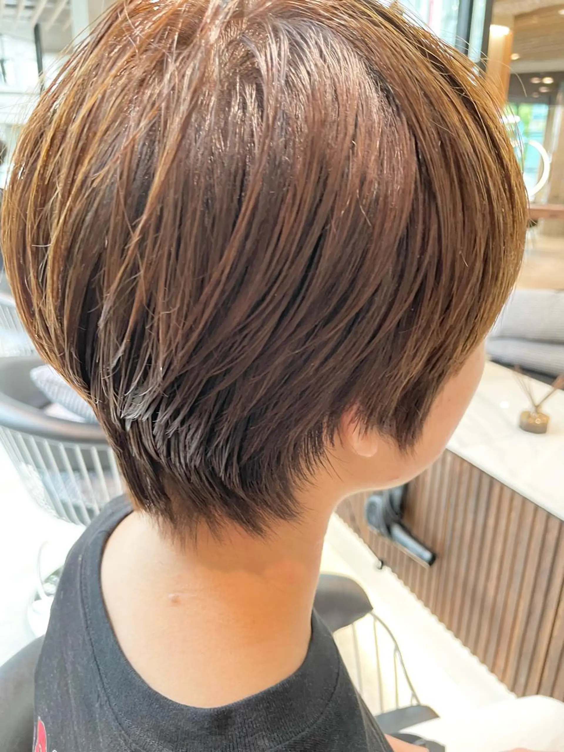 ショート ショートヘア ✨透明感カラー✨ ✨小顔カット✨山木のヘアスタイル