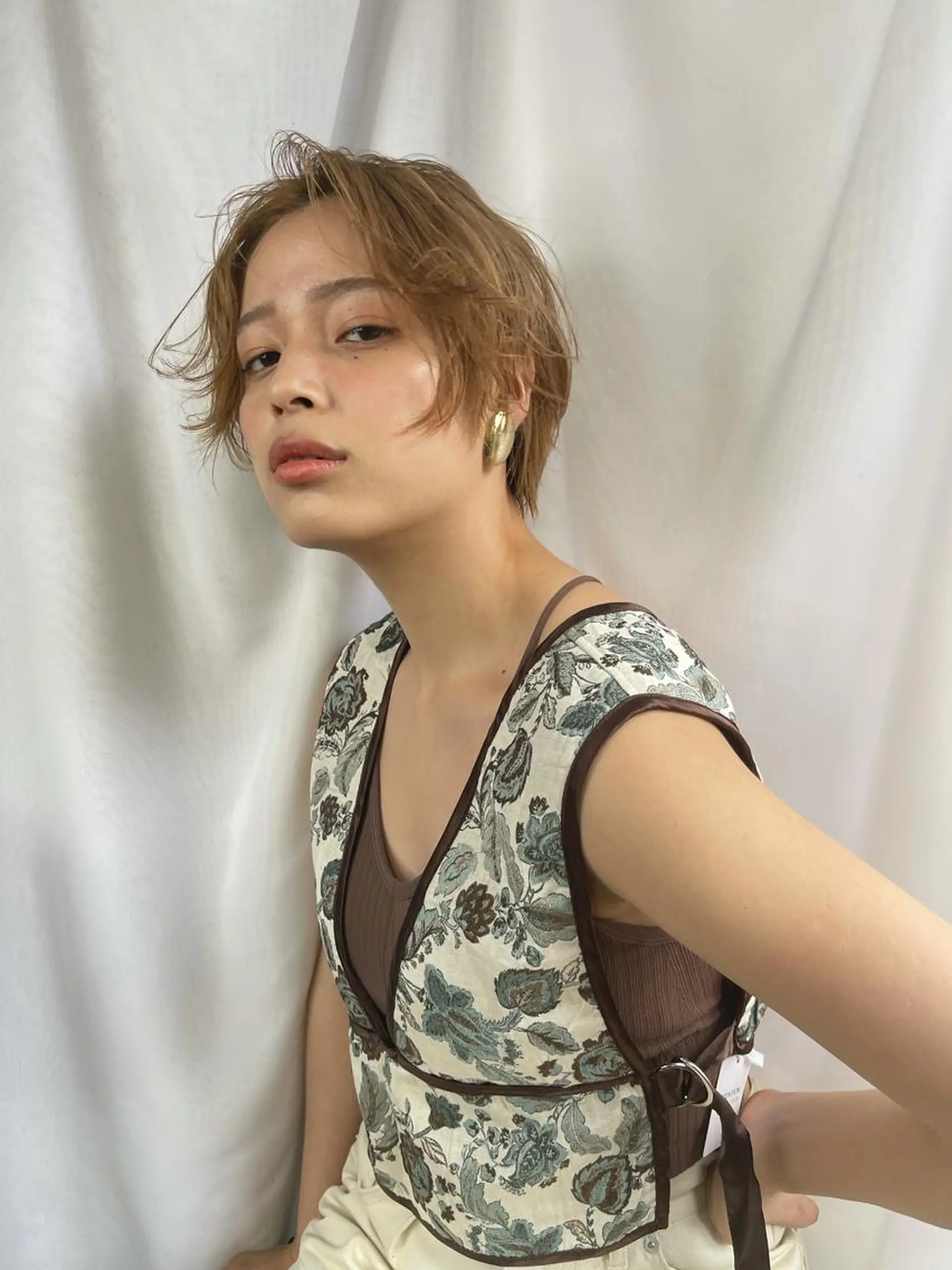 ショート カラー 早瀬裕之 パーマのヘアスタイル