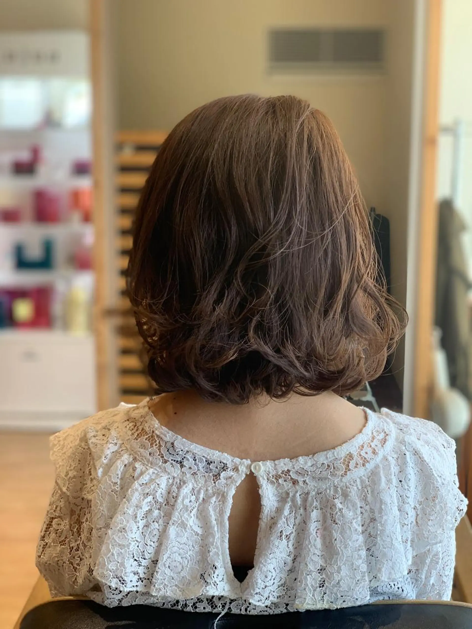 セミロング カラー 関口 友行のヘアスタイル