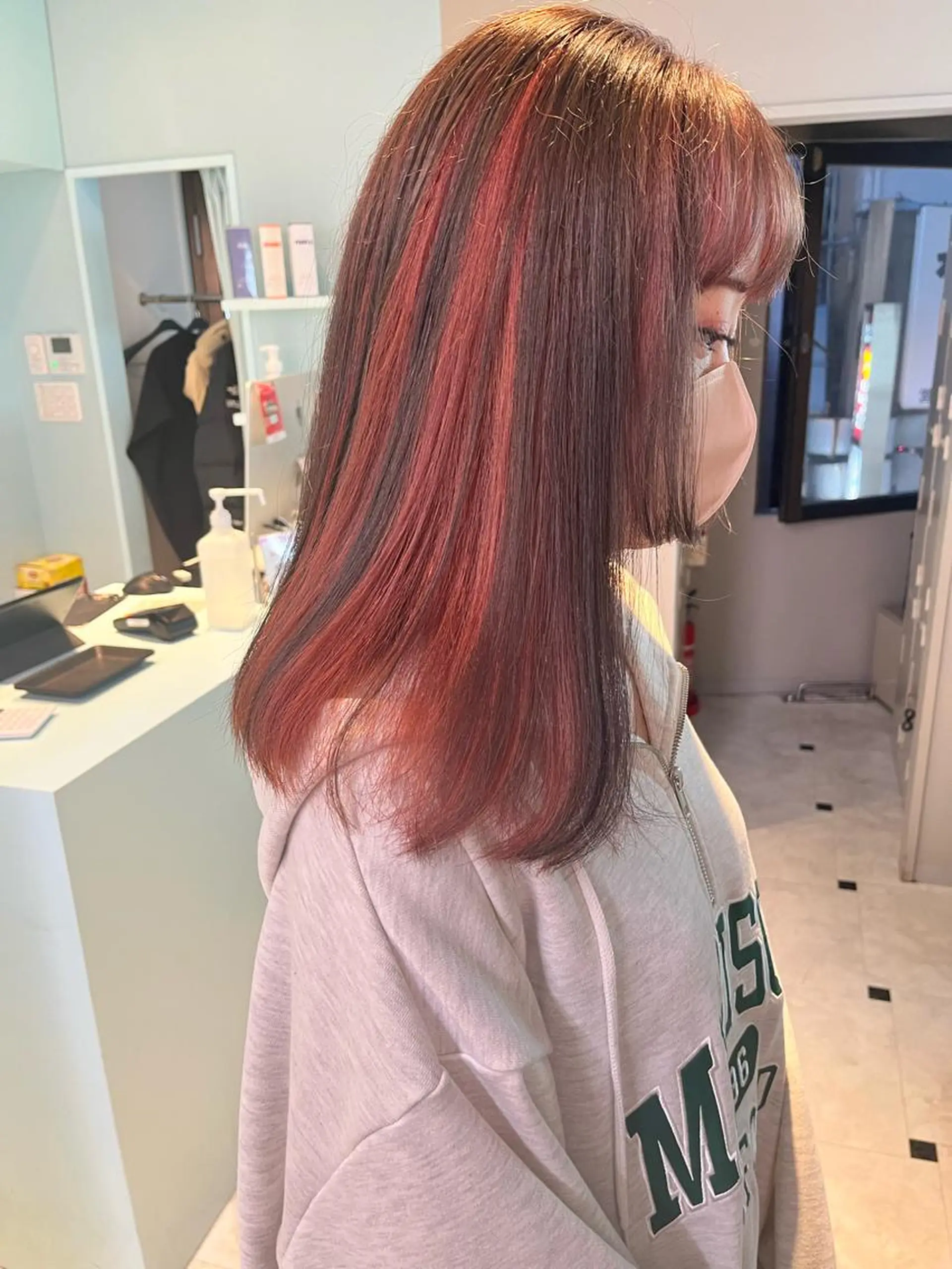 ミディアム カラー ヘアアレンジ 愛されカラー🩷 はるなのヘアスタイル