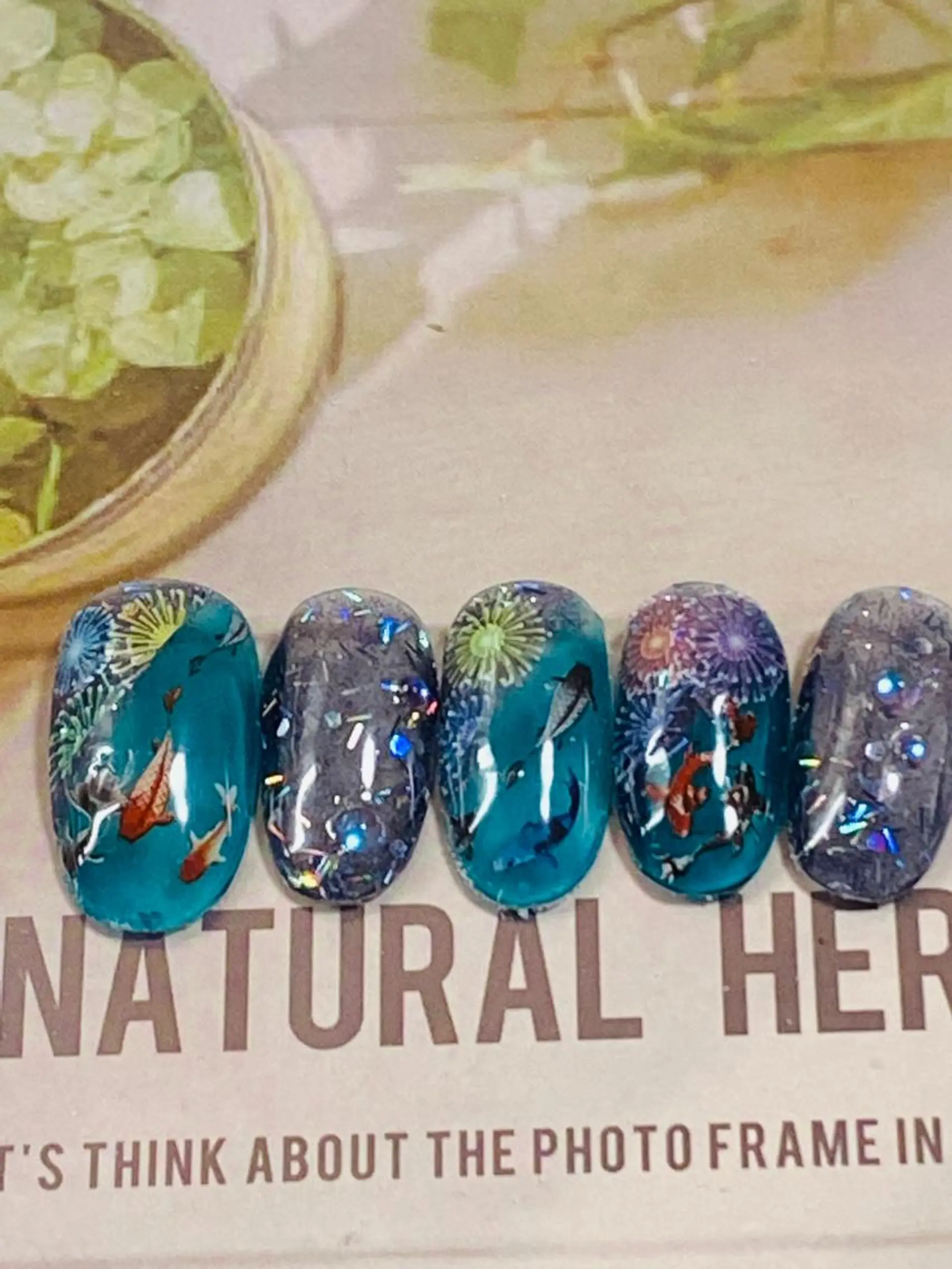 ネイル 夏ネイル 自宅ネイルサロン ♦️nuance♦️のネイルデザイン