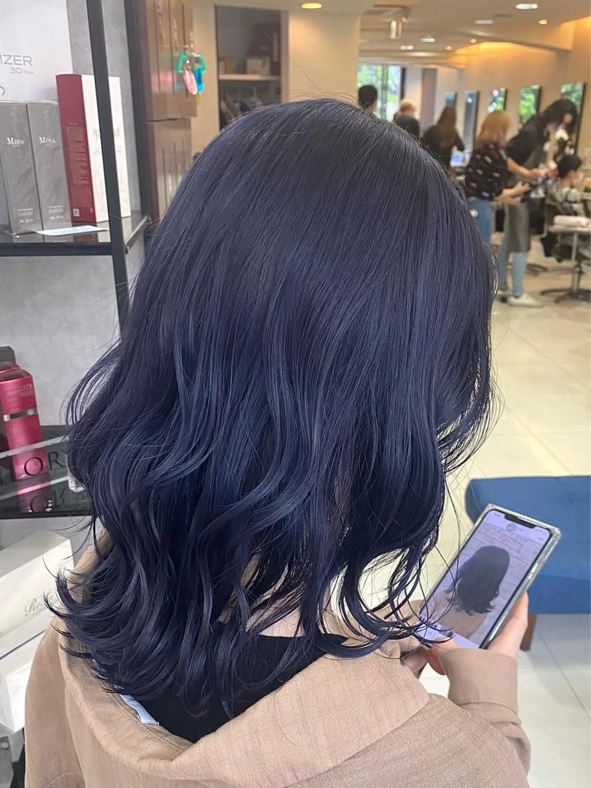 ミディアム カラー ブリーチ ブルーカラー 透明感カラー ラベンダーカラー Eleanor池袋東口2nd所属・池袋/韓国レイヤー 💗🐇amiのヘアスタイル